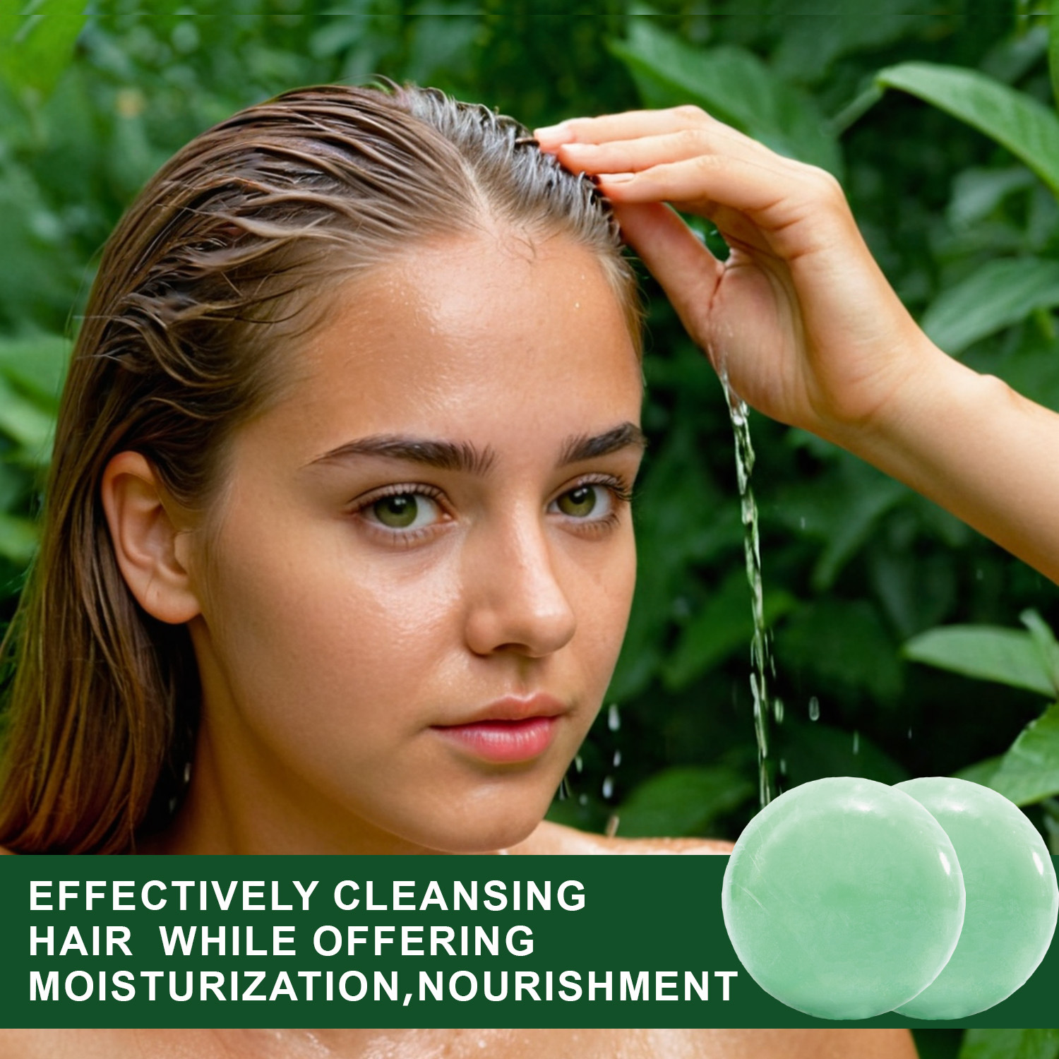 Rosemary Shampoo Bar Deep Cleansing Frizz Control Nourishing For Dry Damaged Hair Daily Scalp And Strand Care 100g