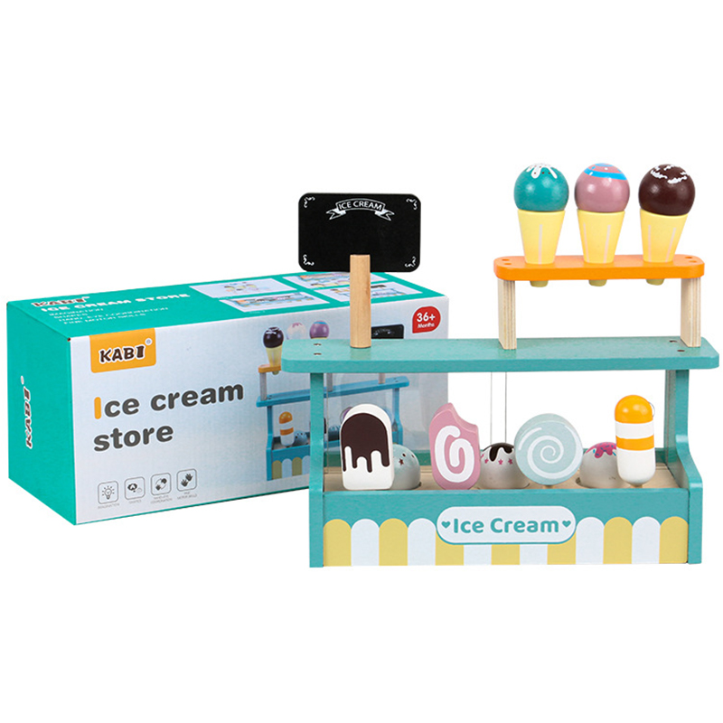 (B) Wooden Afternoon Tea Set Toy Pretend Play Food Learning Role Play Game Early Educational Toys for Toddlers Girls Boys Kids Gifts