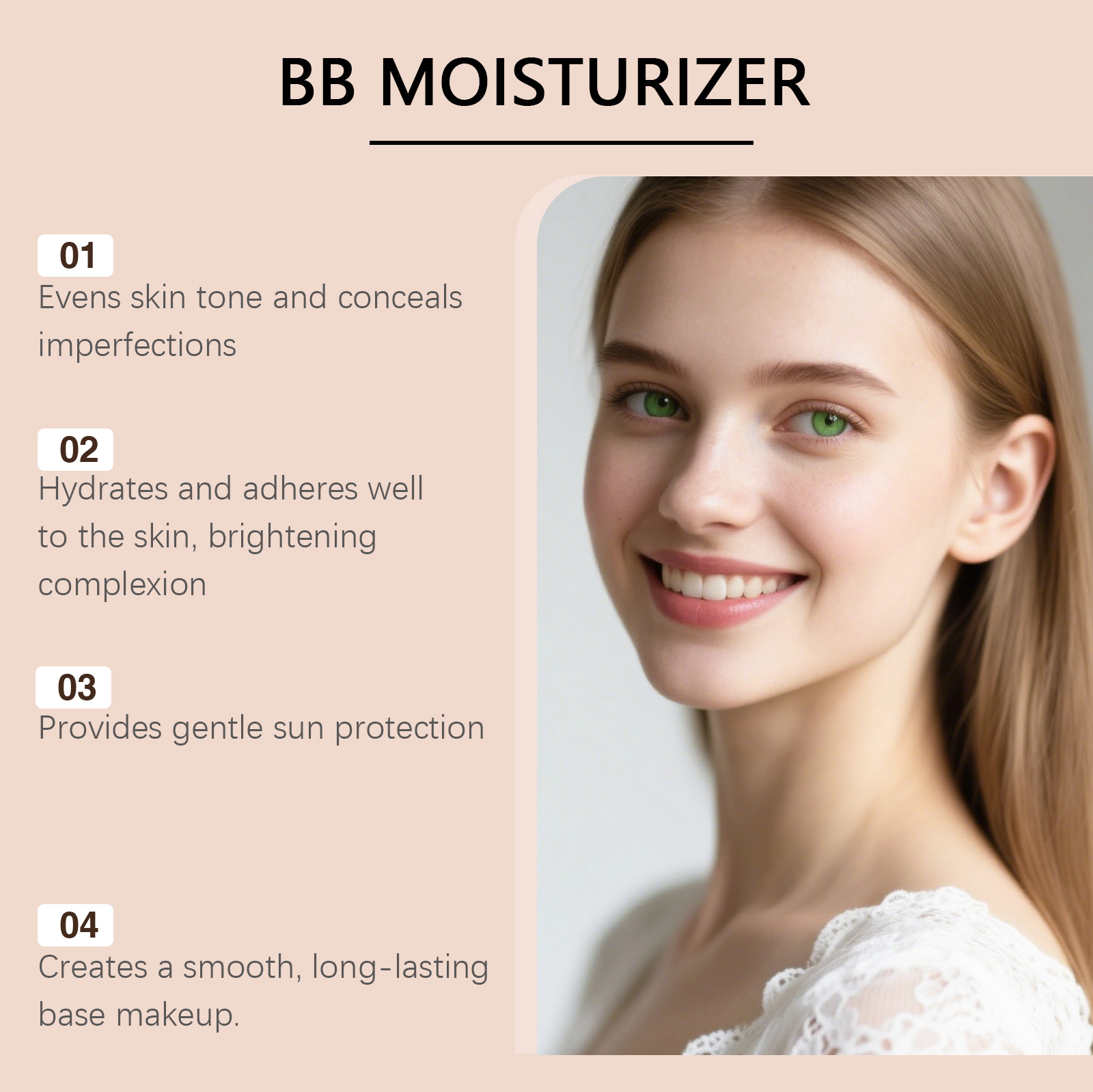 Moisturizing Sunscreen Bb Cream Natural Shade Mild Light Hydrating Watery Fresh Smooth Fine Fit Facial Skin