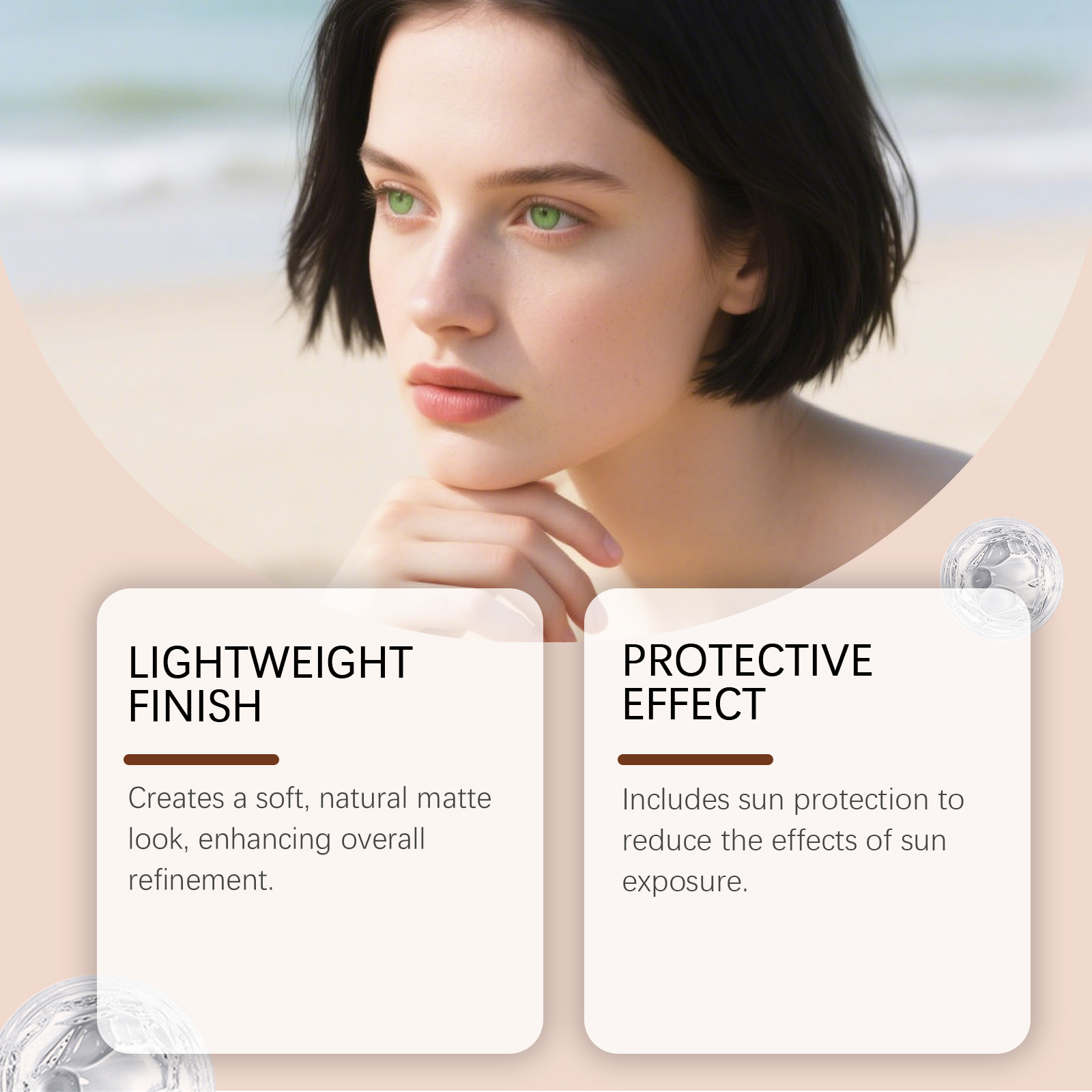 Moisturizing Sunscreen Bb Cream Natural Shade Mild Light Hydrating Watery Fresh Smooth Fine Fit Facial Skin
