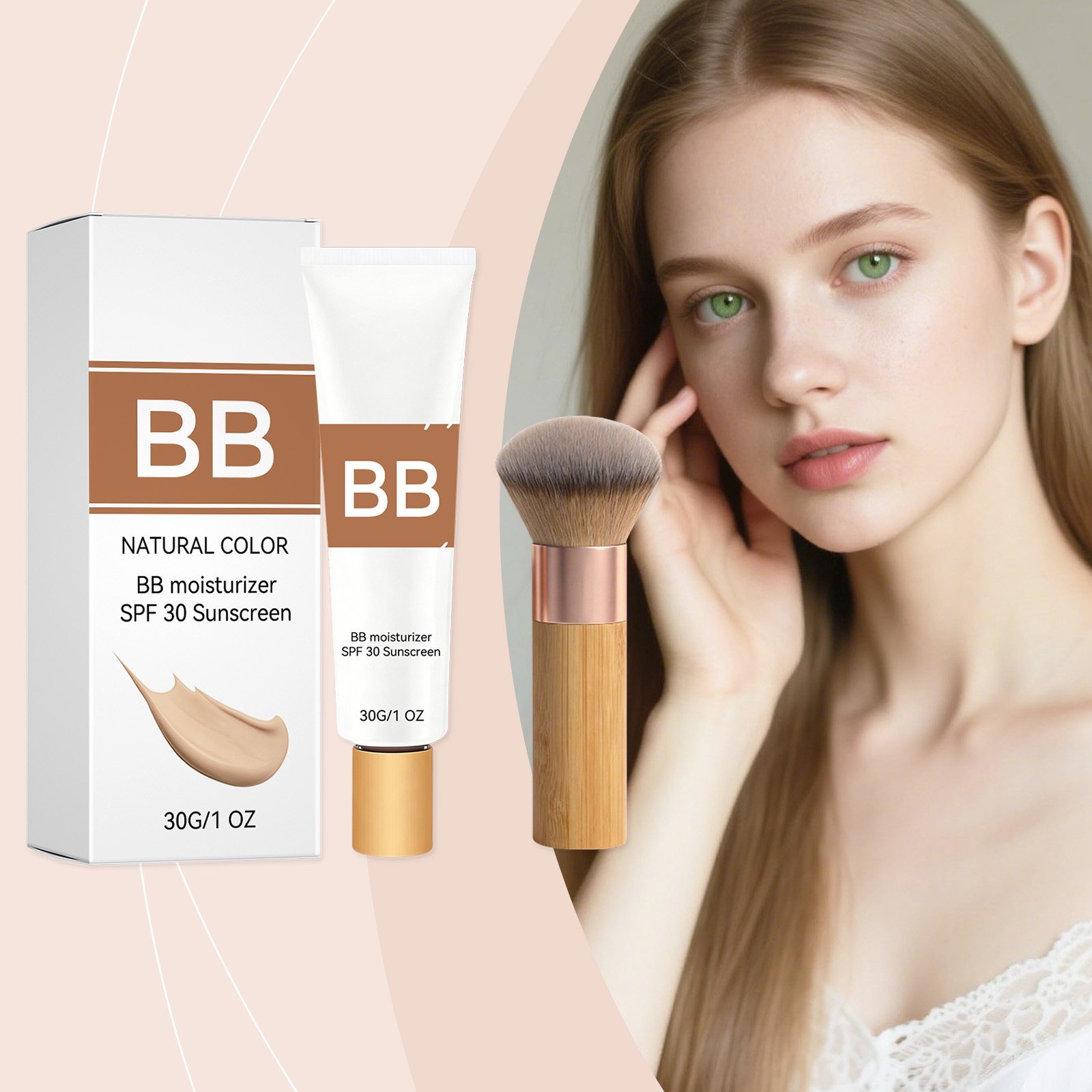 Moisturizing Sunscreen Bb Cream Natural Shade Mild Light Hydrating Watery Fresh Smooth Fine Fit Facial Skin