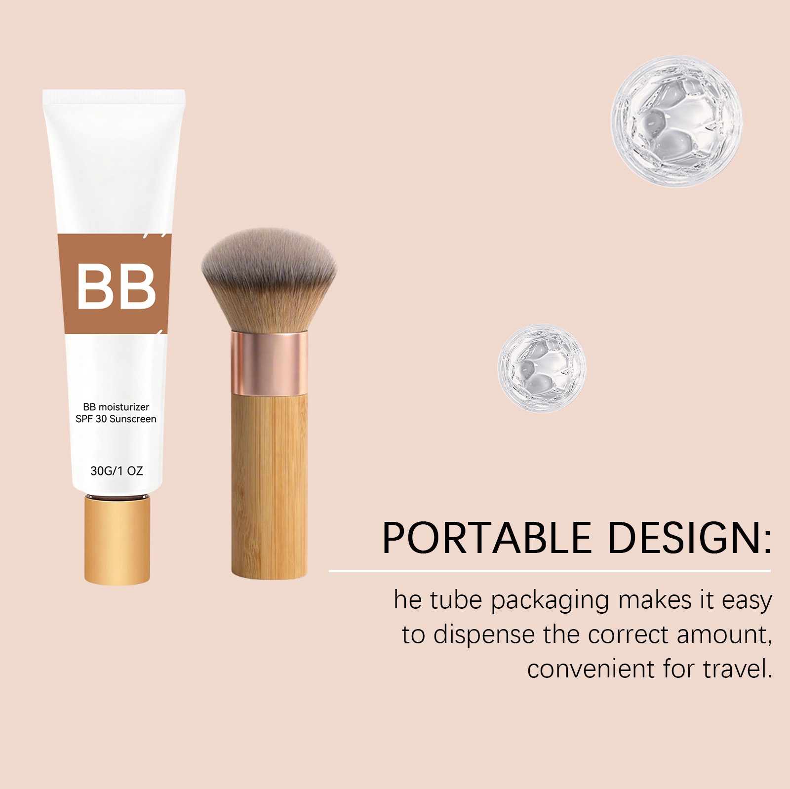 Moisturizing Sunscreen Bb Cream Natural Shade Mild Light Hydrating Watery Fresh Smooth Fine Fit Facial Skin