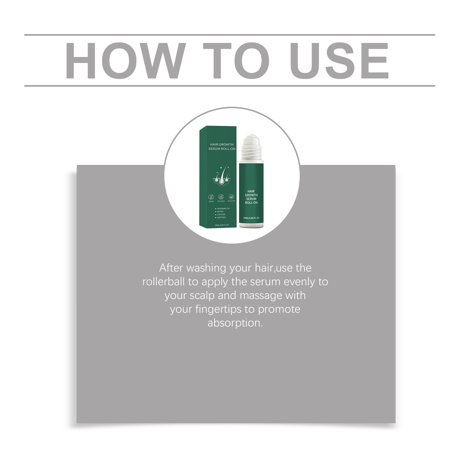 Hair Care Roller Essence Refriable Texture Quick Absorption By Massage Reduce Frizz Daily Scalp Maintenance