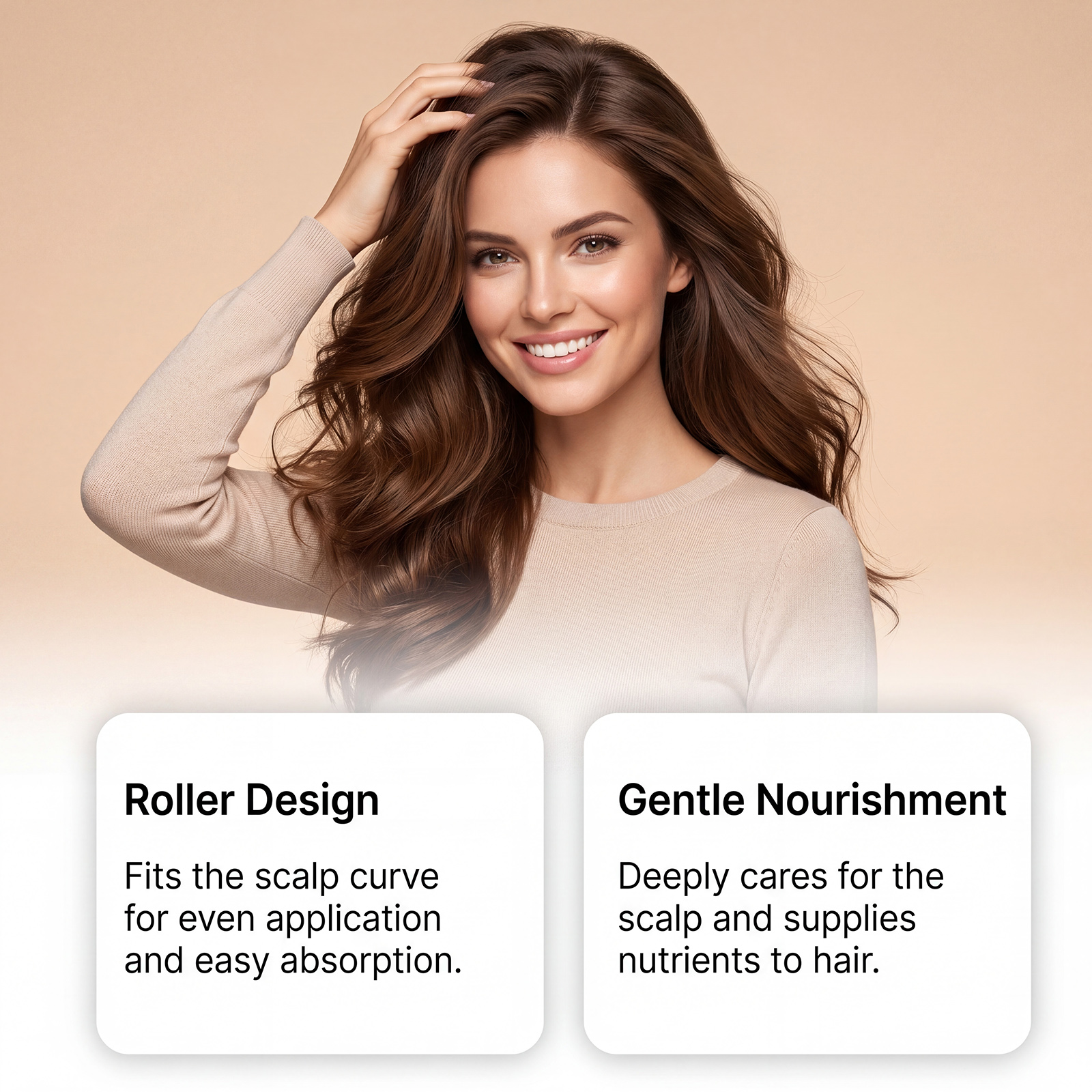 Hair Care Roller Essence Refriable Texture Quick Absorption By Massage Reduce Frizz Daily Scalp Maintenance