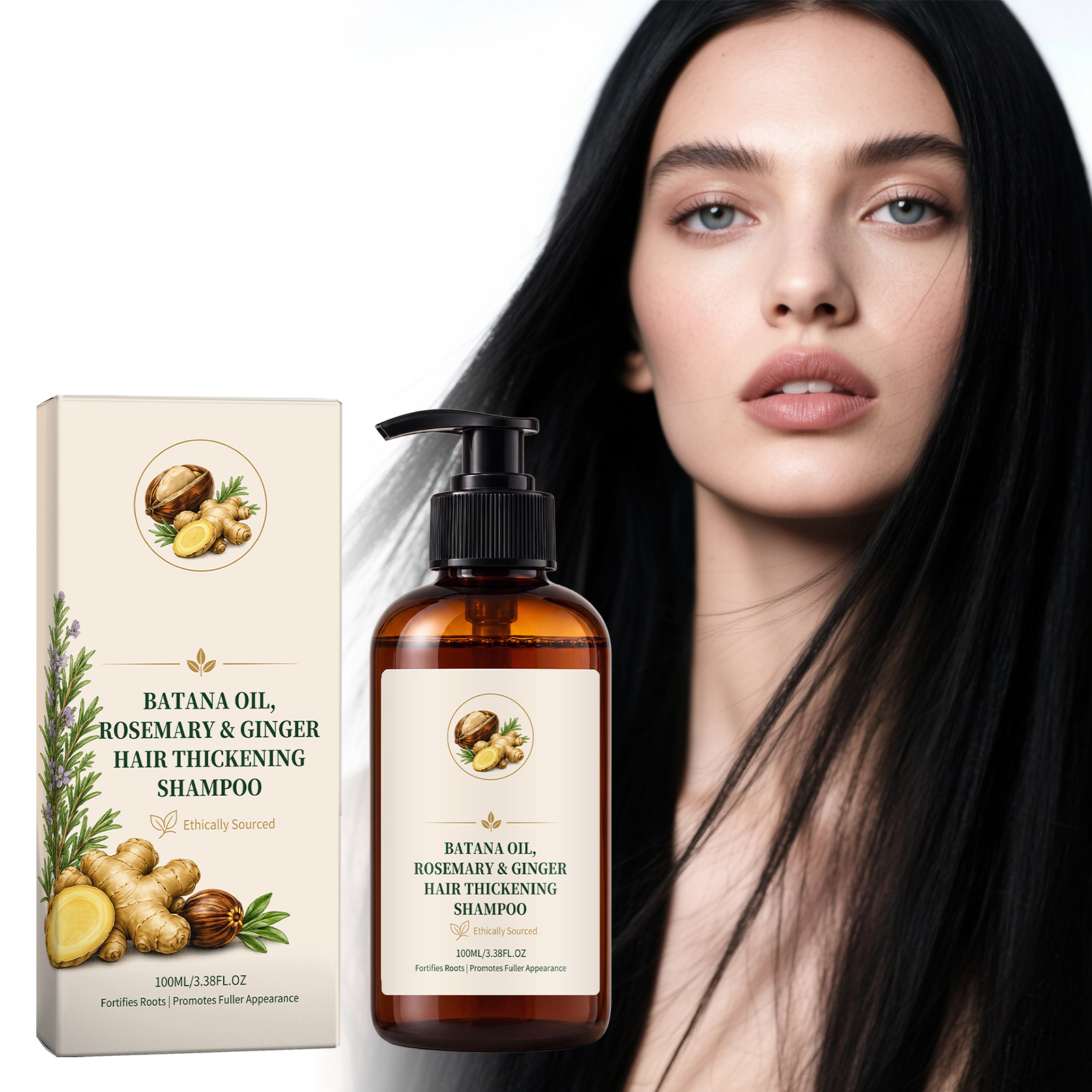 Batana Oil Hair Growth Shampoo Nourish Firm Repair Oil Control Men Women Daily Scalp Clean Care