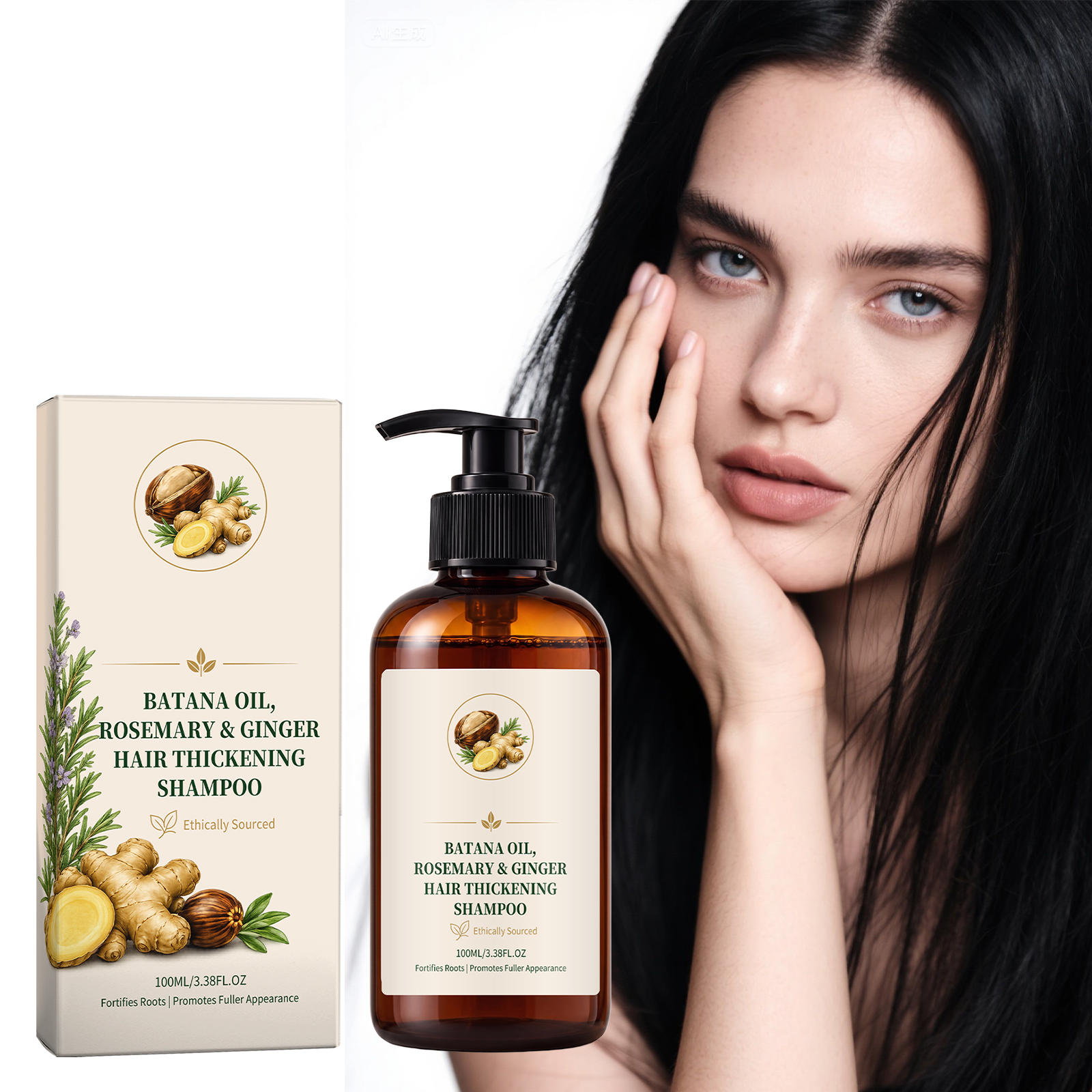 Batana Oil Hair Growth Shampoo Nourish Firm Repair Oil Control Men Women Daily Scalp Clean Care
