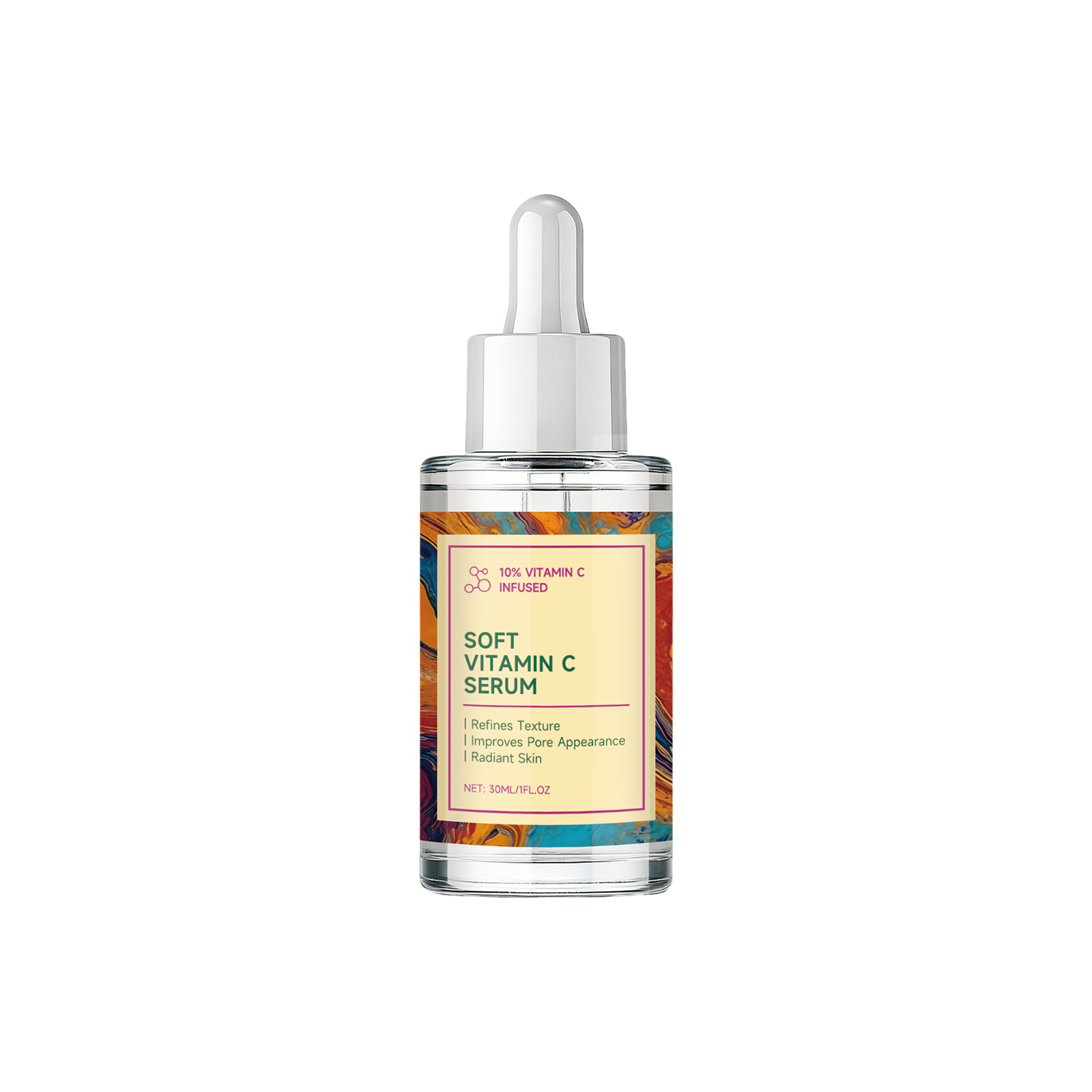 Vitamin C Serum Mild Hydrate Light Soft Fast Absorb Bright Complexion Nourish Dermis Facial Care