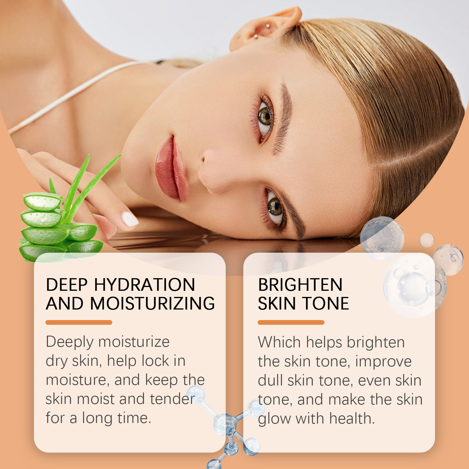 Vitamin C Serum Mild Hydrate Light Soft Fast Absorb Bright Complexion Nourish Dermis Facial Care