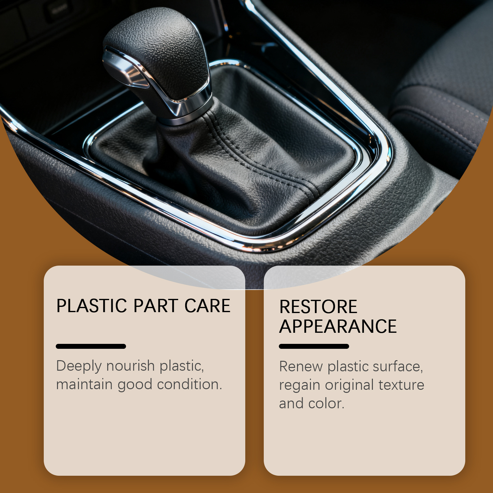 Car Plastic Care Agent Clean Remove Stains Bright Renew Wipe Film Protect Interior Plastic Surface Material
