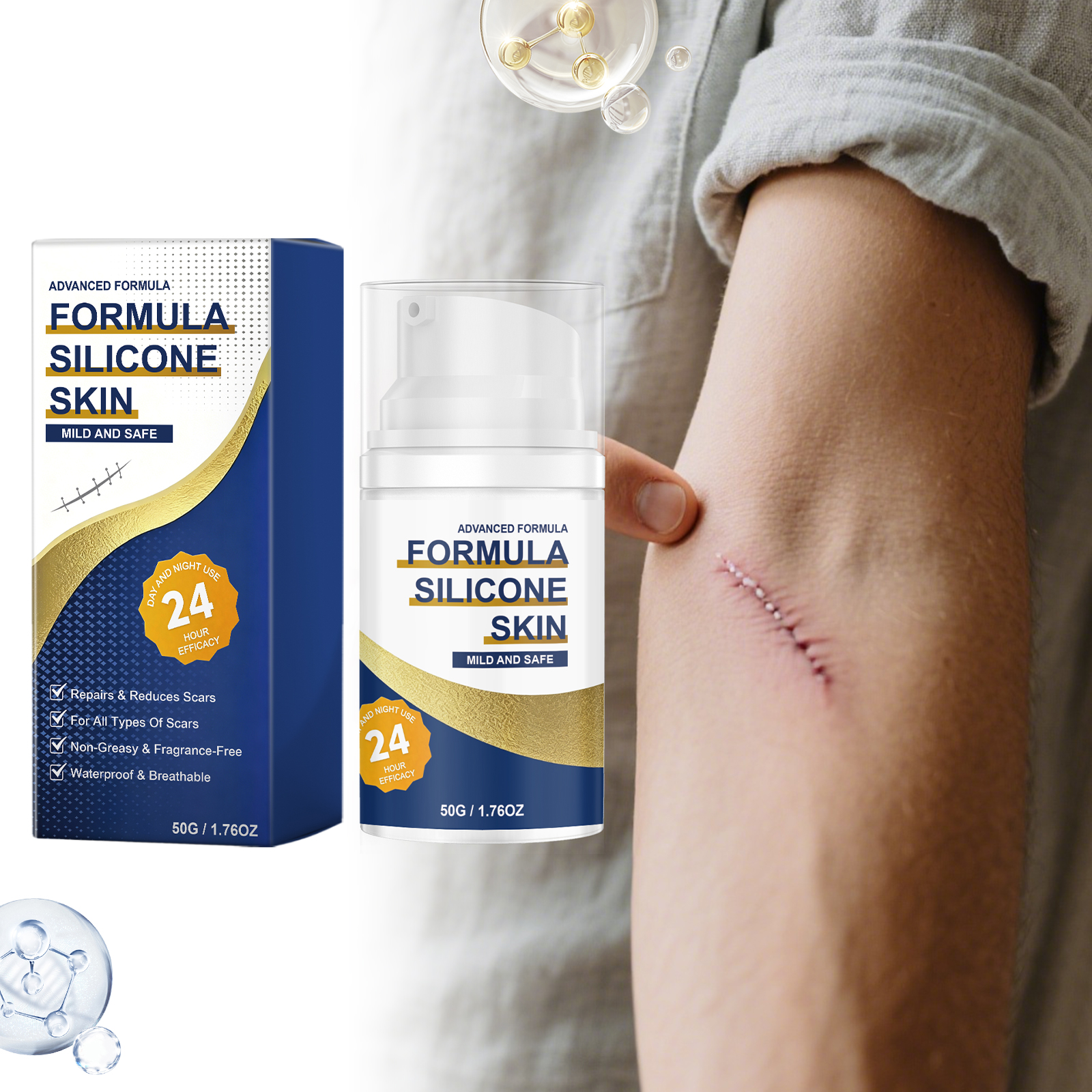 Skin Brightening Gel Mild Formula Lightweight Fast Absorbing Soft Moist Smooth Daily Skin Care