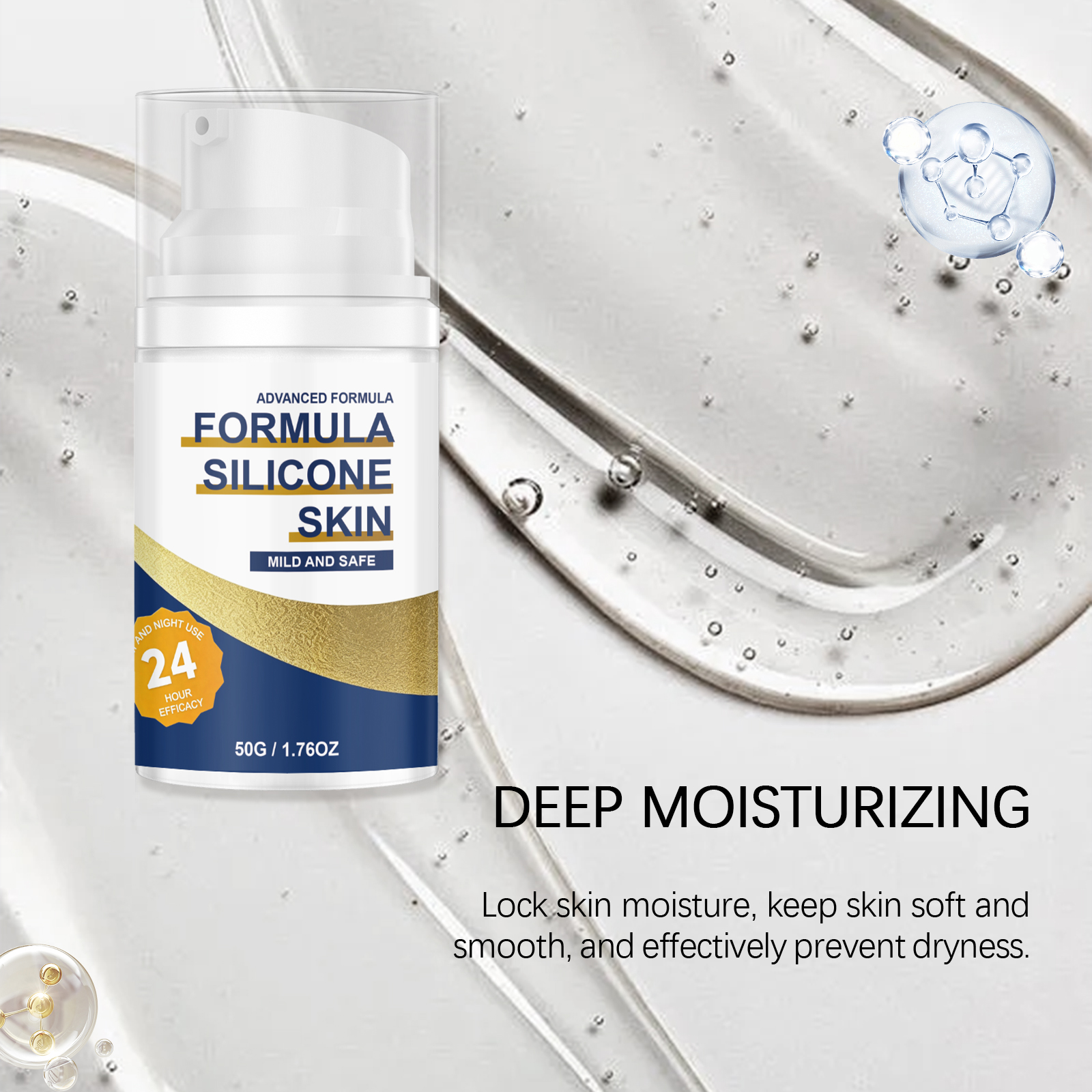 Skin Brightening Gel Mild Formula Lightweight Fast Absorbing Soft Moist Smooth Daily Skin Care