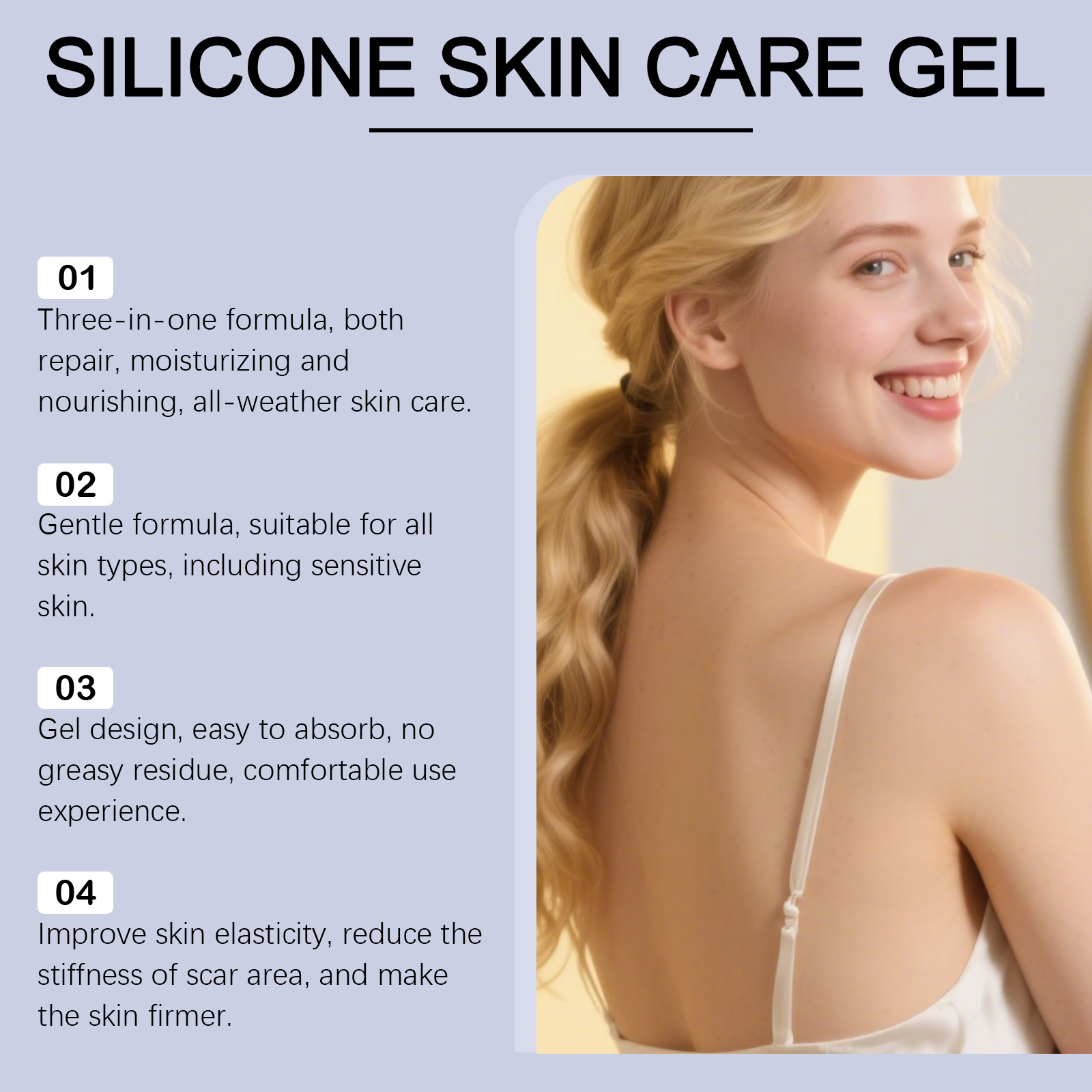 Skin Brightening Gel Mild Formula Lightweight Fast Absorbing Soft Moist Smooth Daily Skin Care
