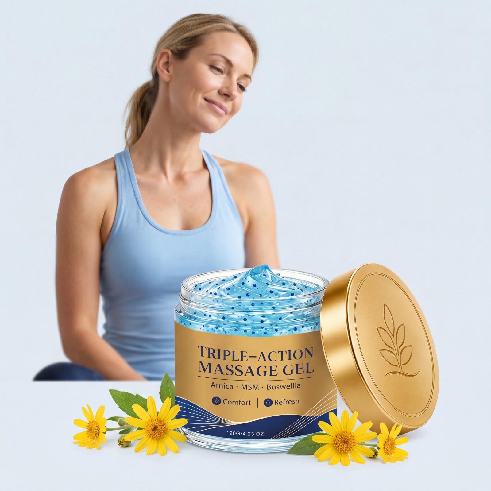 Triple Joint Care Massage Gel Deep Muscle Relief Body Topical Skin Health Treatment Cream