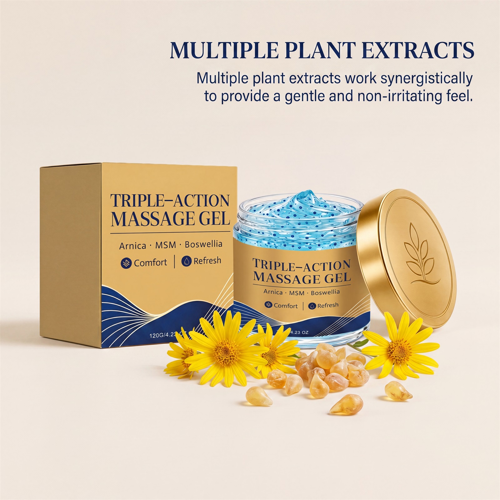 Triple Joint Care Massage Gel Deep Muscle Relief Body Topical Skin Health Treatment Cream