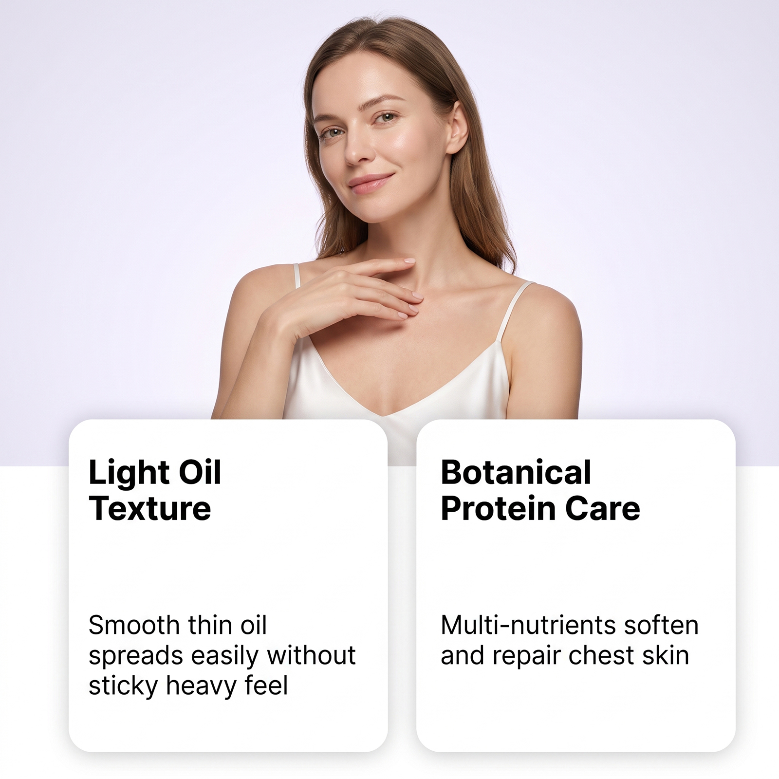 Chest Care Oil Mild Ingredients Nourish Chest Skin Elastic Comfort Fresh Non Greasy Daily Smear Oil