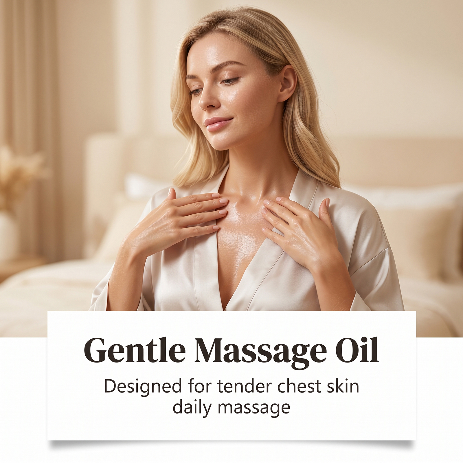 Chest Care Oil Mild Ingredients Nourish Chest Skin Elastic Comfort Fresh Non Greasy Daily Smear Oil