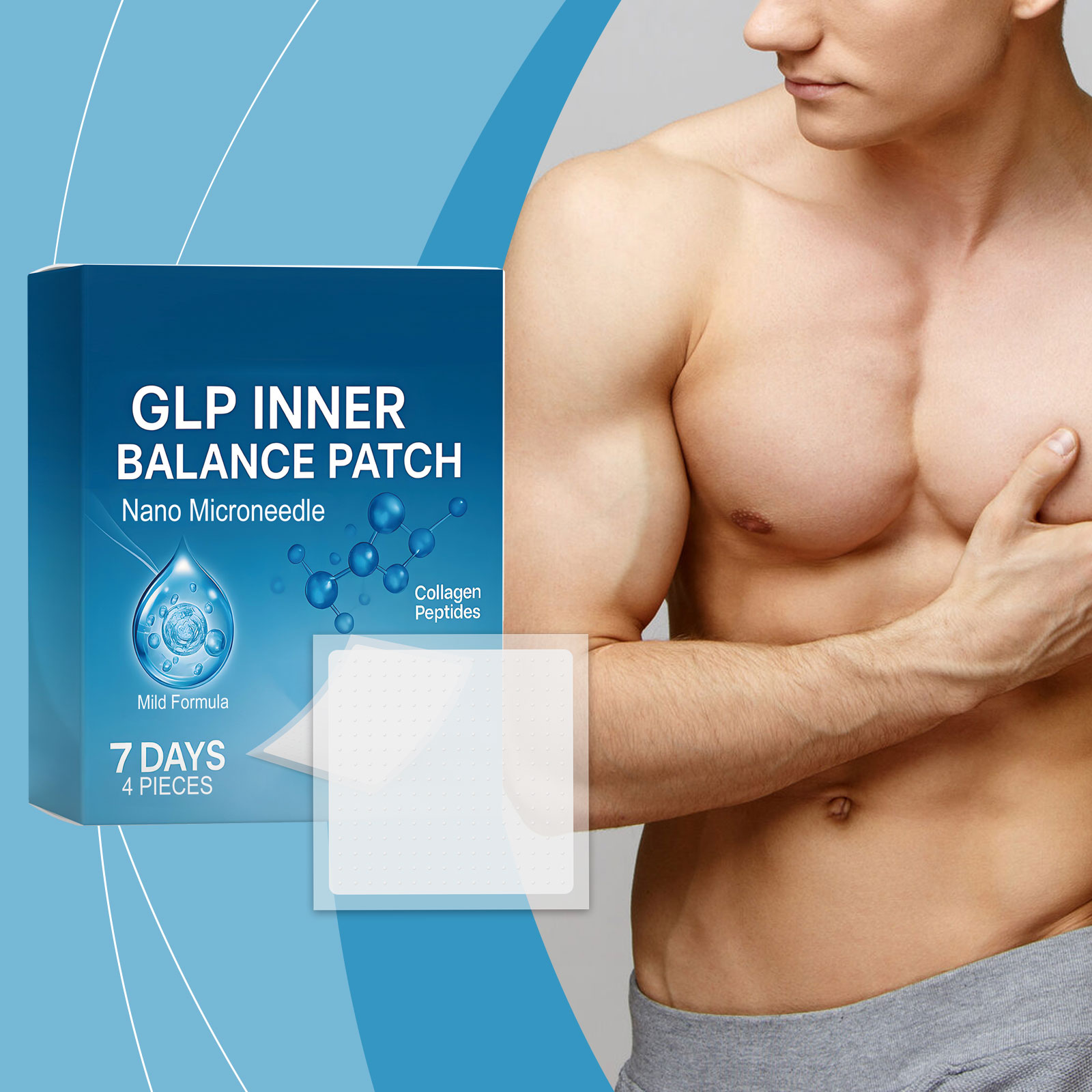 Body Care Patch Mild Care Ease Muscle Tension Cool Breathable Comfort Anti-Stuffy Portable Easy Use