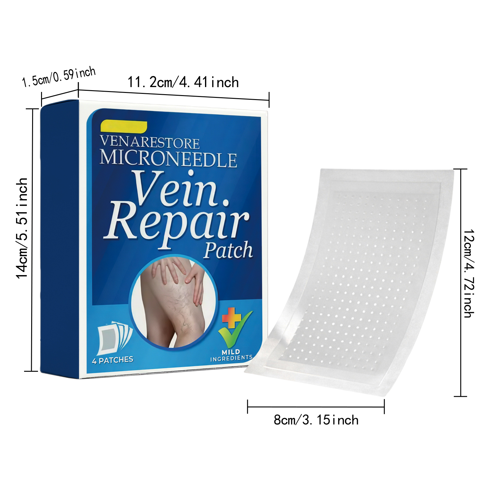 Leg Care Patch Plant Essence Infused Light Fit Easy Apply Daily Calf Dry Rough Skin Soften