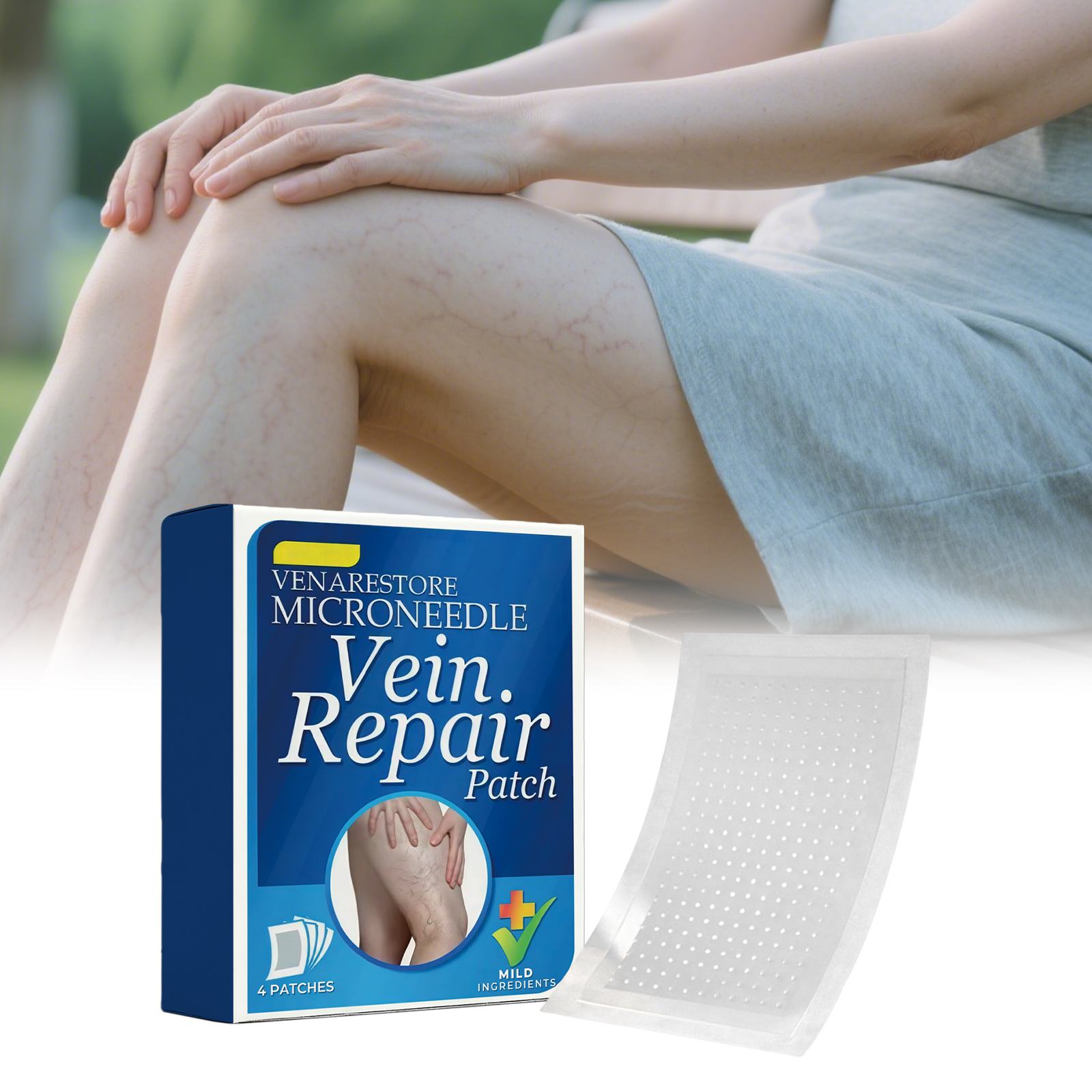 Leg Care Patch Plant Essence Infused Light Fit Easy Apply Daily Calf Dry Rough Skin Soften