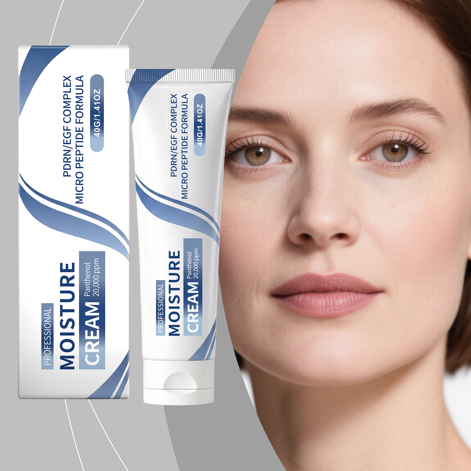 Moisturizing Nourishing Cream Mild Skin-Friendly Refreshing Non-Greasy Light Texture Easy Smearing Daily Facial Skin Care