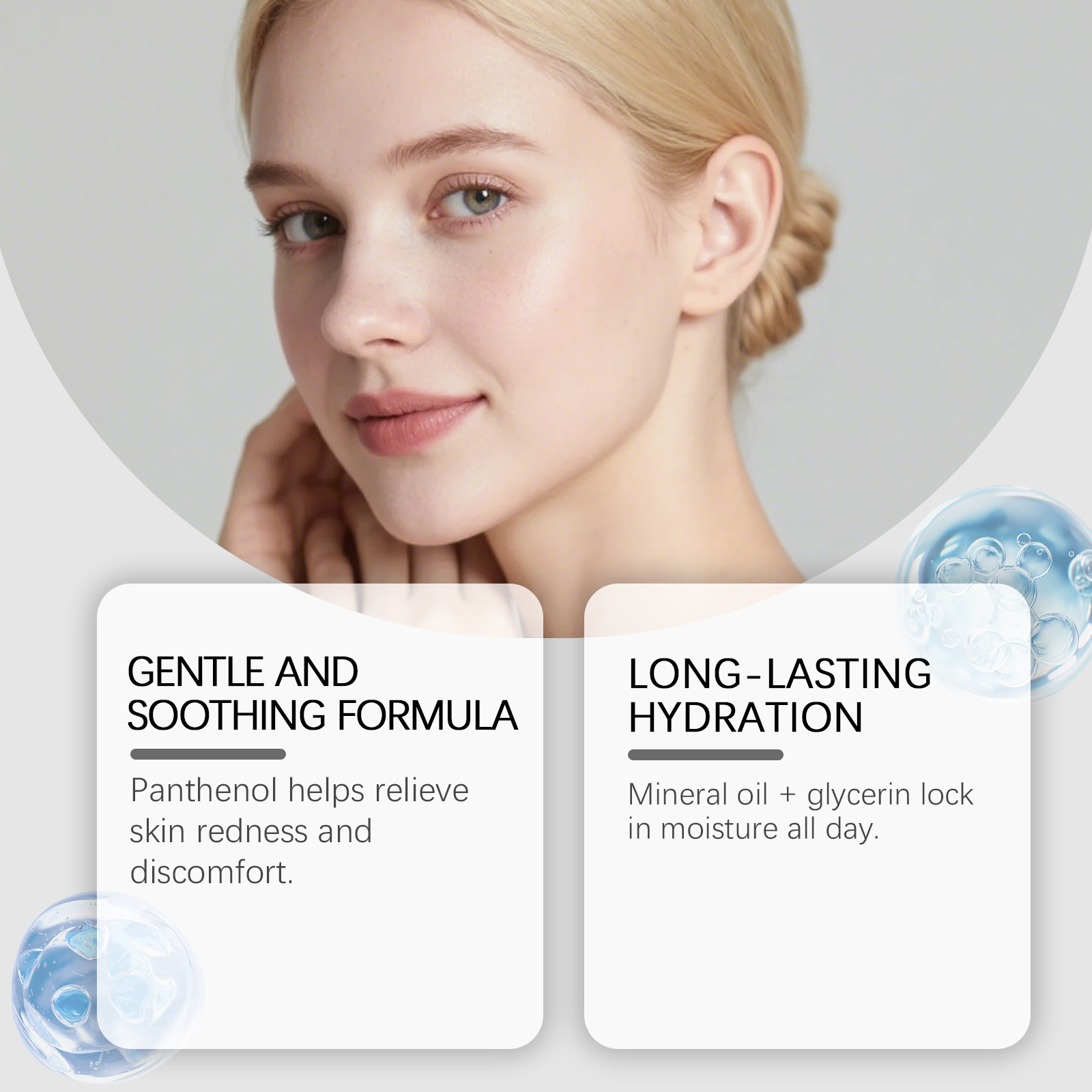 Moisturizing Nourishing Cream Mild Skin-Friendly Refreshing Non-Greasy Light Texture Easy Smearing Daily Facial Skin Care