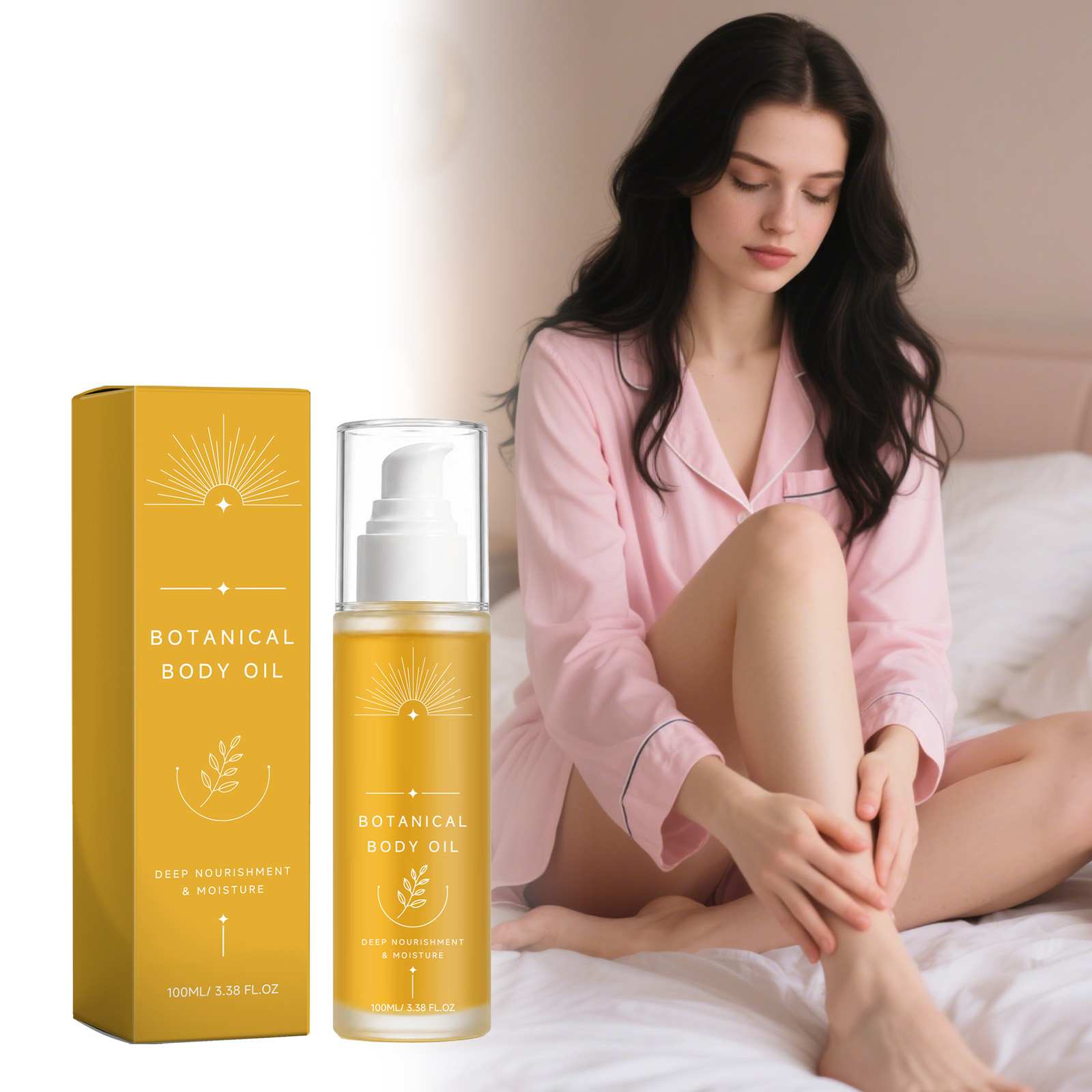 Softening Body Oil Mild Ingredients Moisturize Body Skin Replenish Water Keep Smooth Daily Care Oil