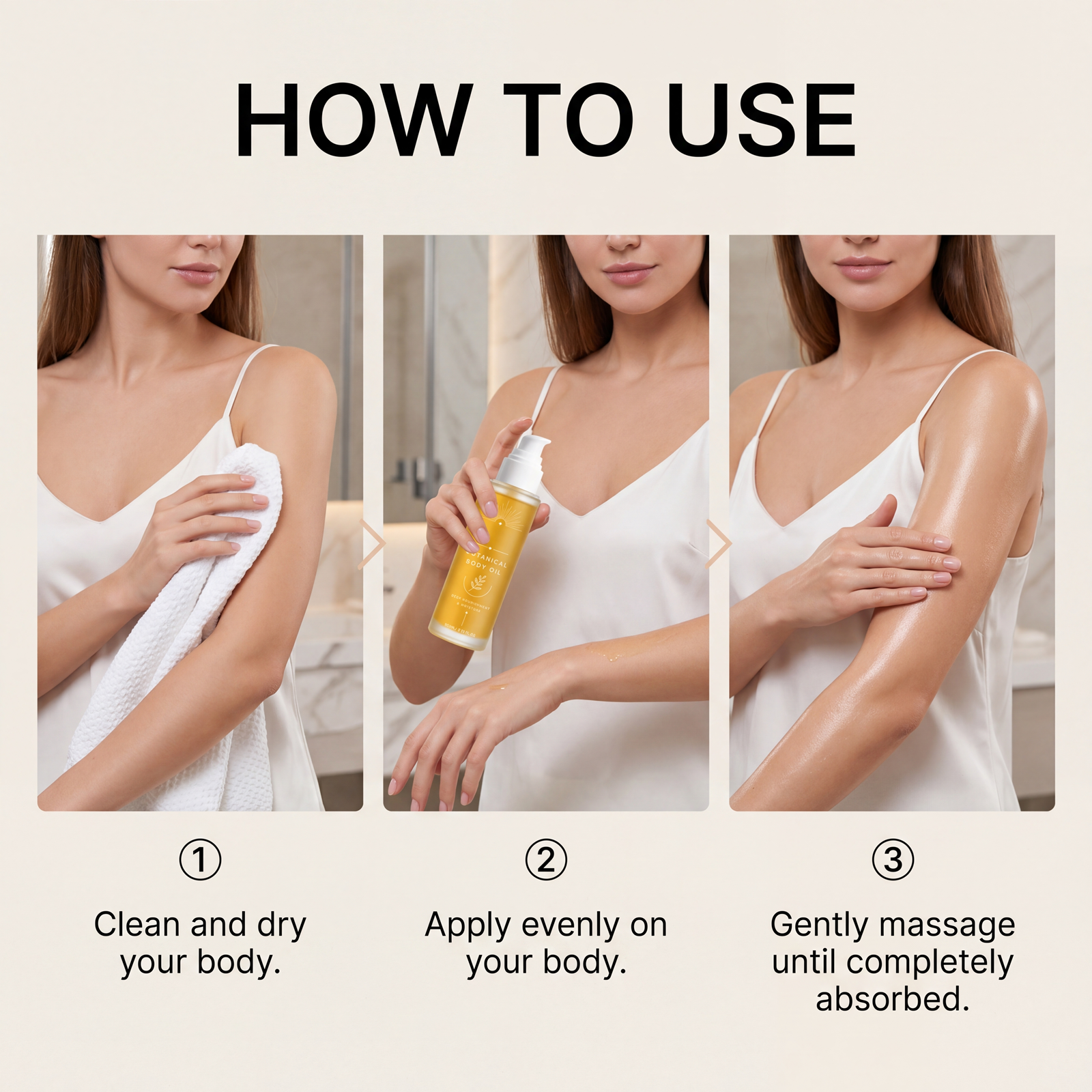 Softening Body Oil Mild Ingredients Moisturize Body Skin Replenish Water Keep Smooth Daily Care Oil