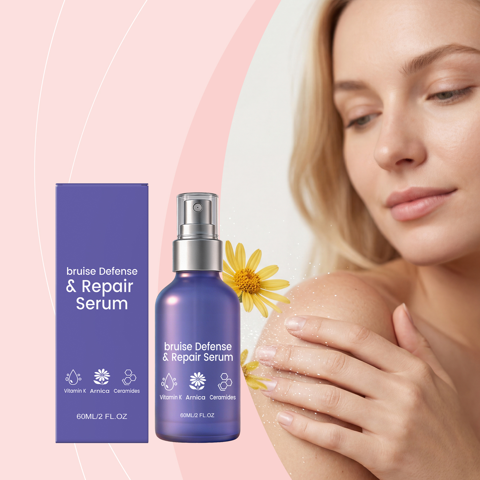 Body Essence Spray Herbal Ingredients Gentle Care Smooth Delicate Glossy Moisturizing Essence Water Skin