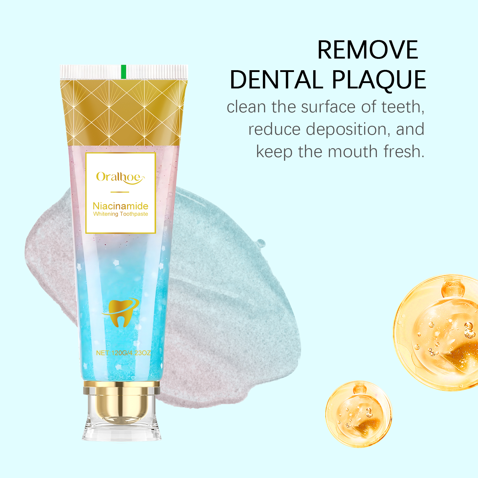Brightening Toothpaste Daily Gentle Care Remove Stains Brighten Fresh Reduce Odor Protect Oral Cavity