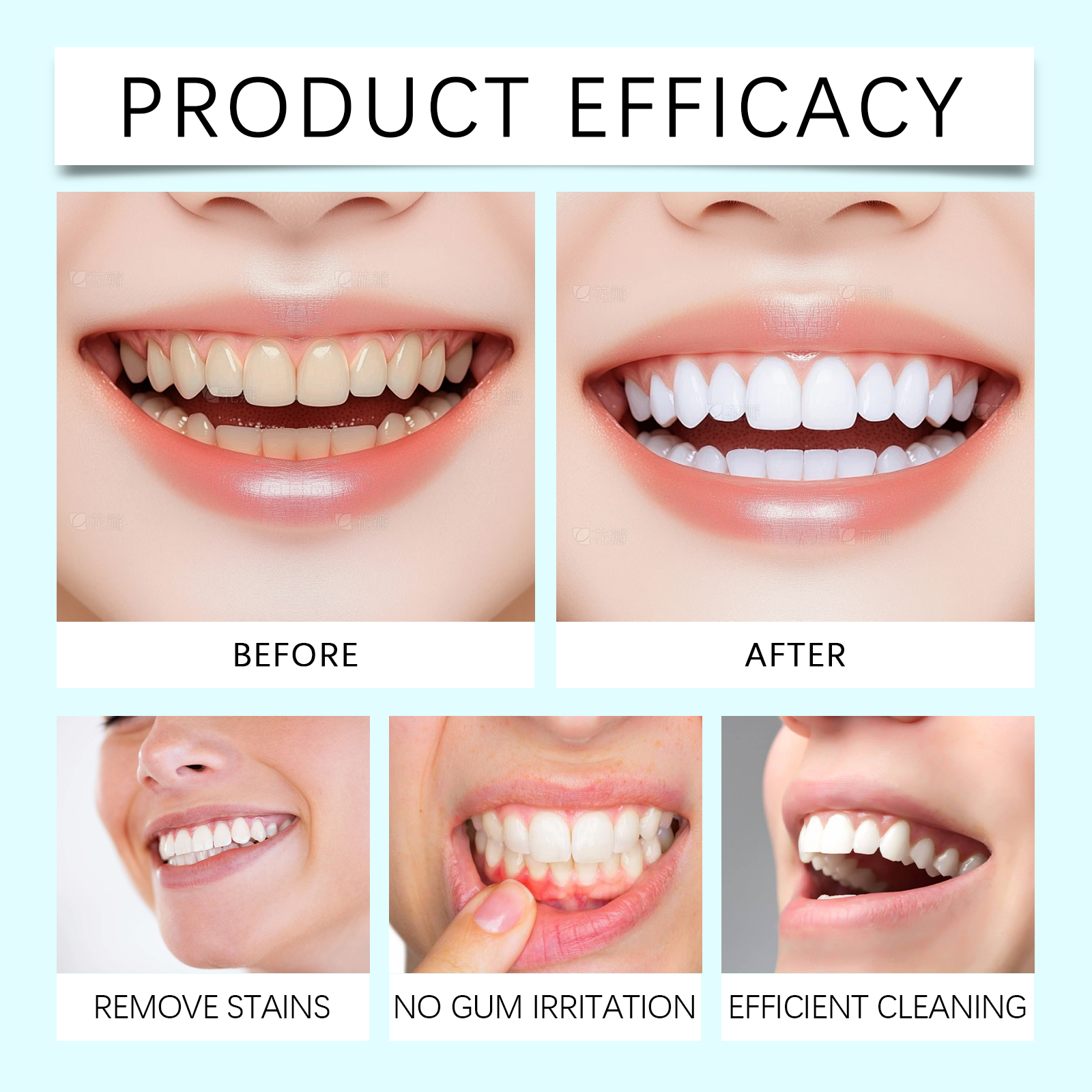 Brightening Toothpaste Daily Gentle Care Remove Stains Brighten Fresh Reduce Odor Protect Oral Cavity