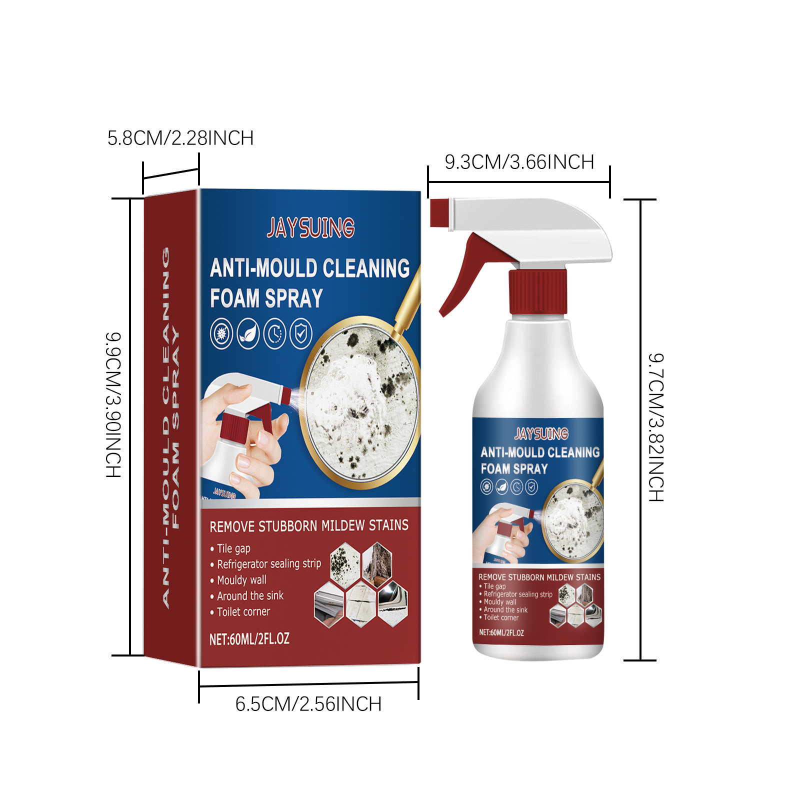 Stain Removing Cleaning Spray For Household Wall Tile Gap Wall Kitchen Bathroom Mildew Stain Cleaner