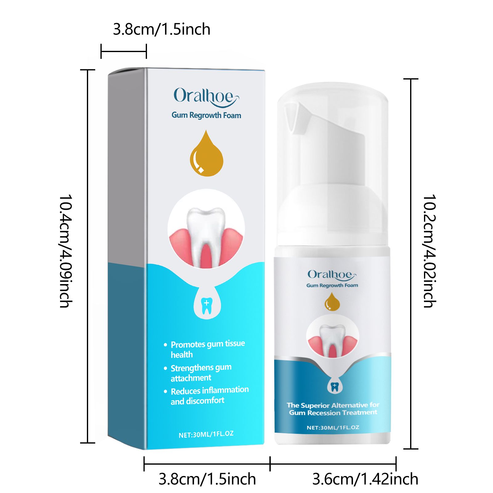 Gum Care Foam Mousse For Teeth Cleaning Plaque Removal And Fresh Breath Daily Oral Hygiene