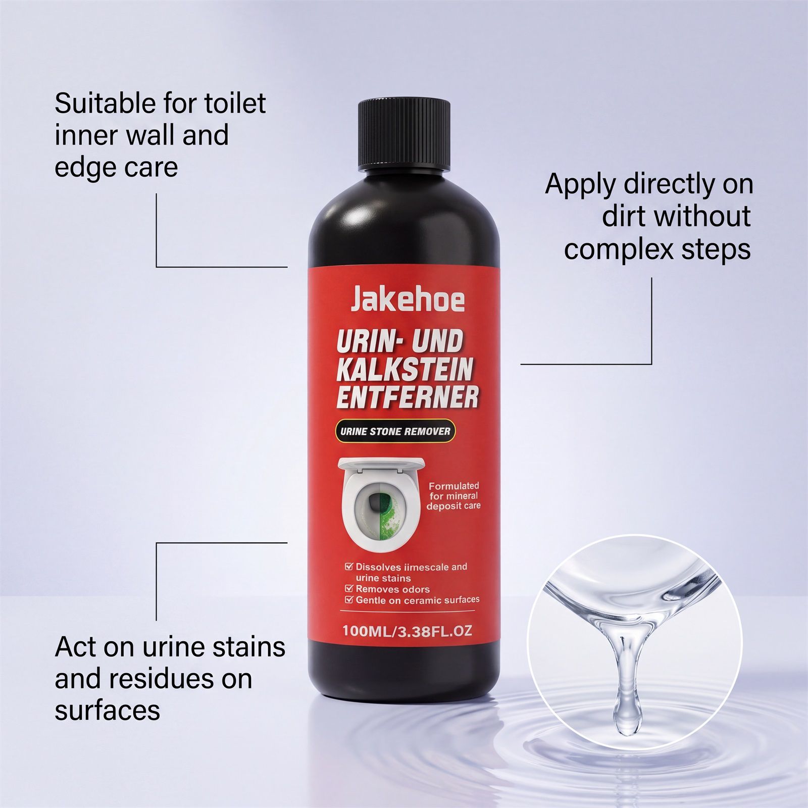 Urine Stain Remover Liquid For Toilet Bowl And Ceramic Surface Daily Bathroom Cleaning