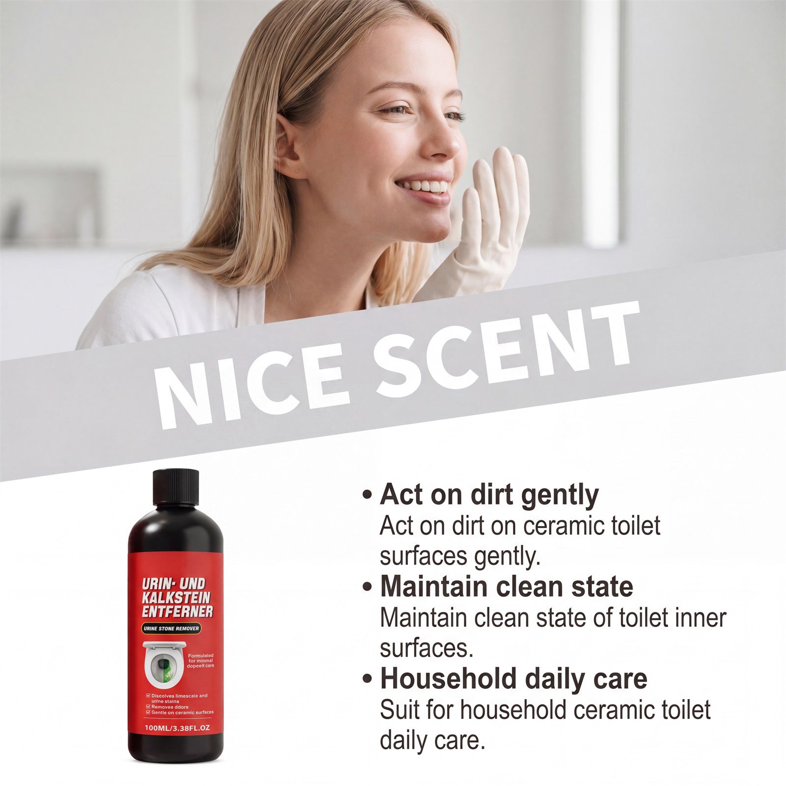 Urine Stain Remover Liquid For Toilet Bowl And Ceramic Surface Daily Bathroom Cleaning