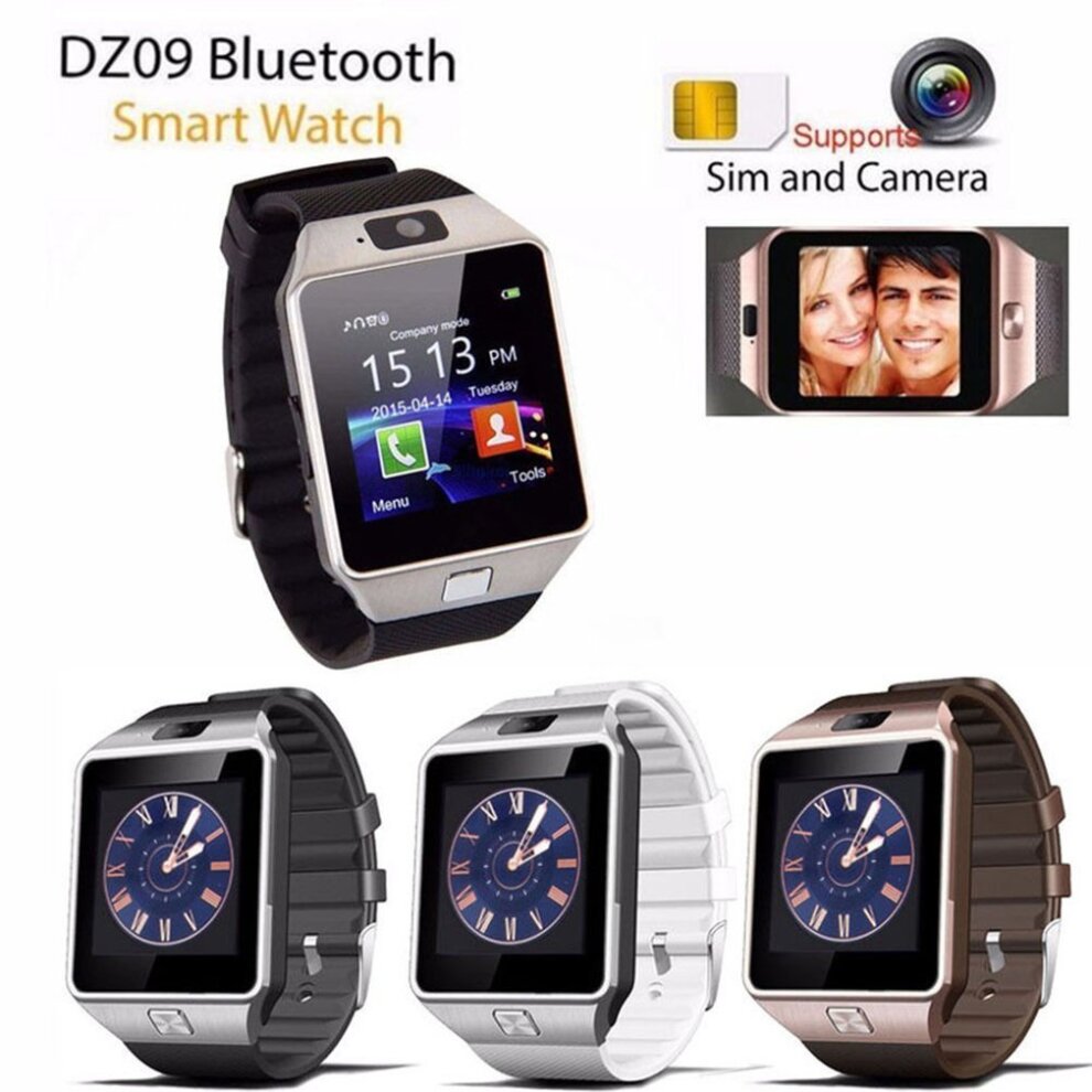 DZ09 Bluetooth Intelligent Wristwatch Phone Camera SIM TF GSM Multi Language