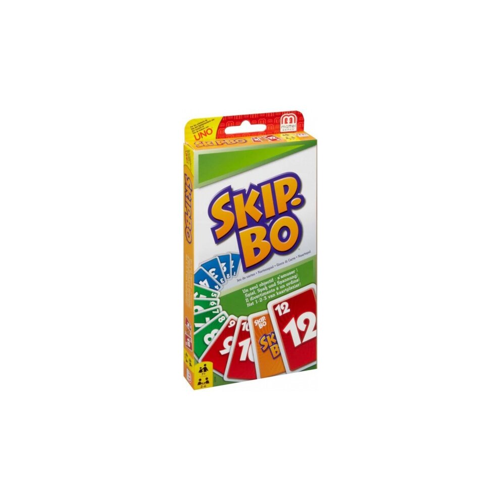 Mattel Games UNO:SKIP BO Card Game Multiplayer Card Game Family Party Games Toys Kids Toy