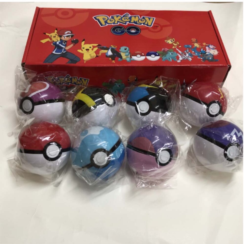 8Pcs Pokeball Ball set Pokemon GO Action Figures Christmas Toy Gift
