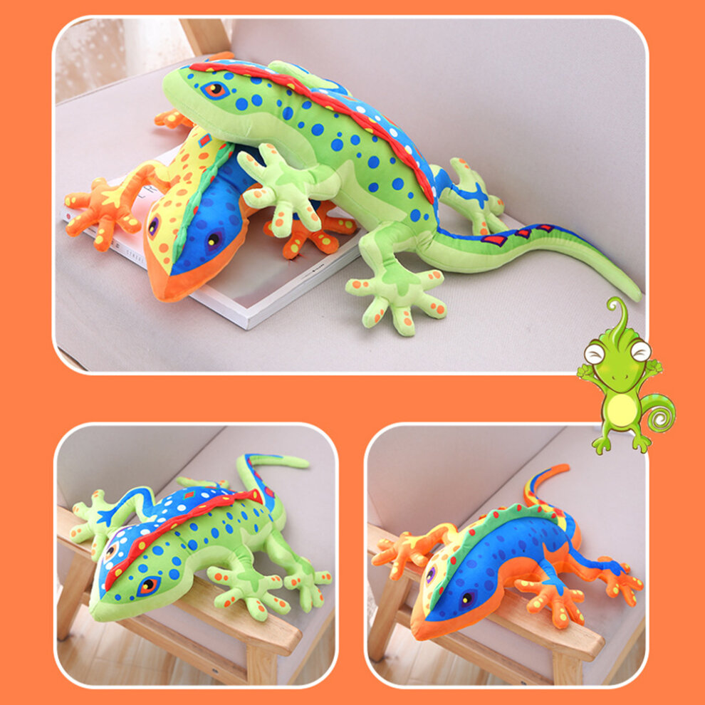 Lifelike Gecko Reptile Animal Plush Stuffed Doll Soft Bed Decor Trick Toy Gift