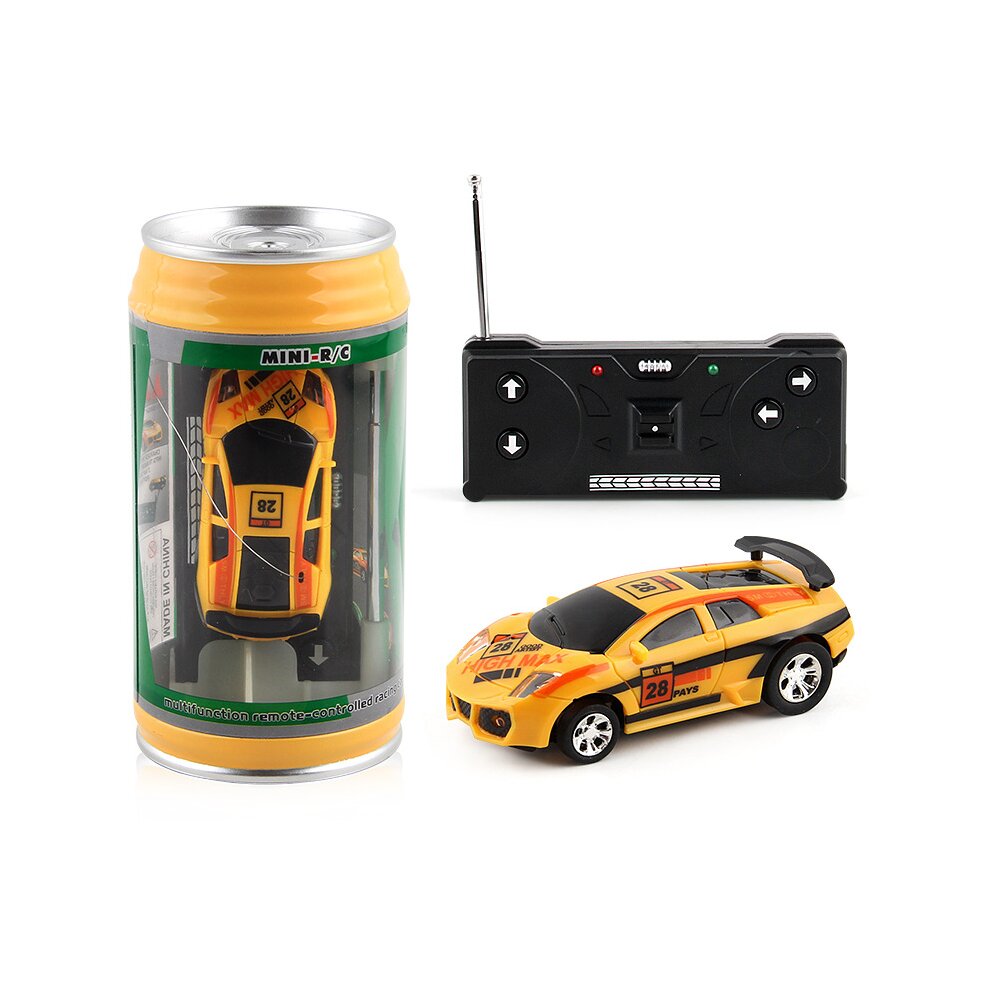 (Blue) Toy Car Children Mini Canned Remote Control Car