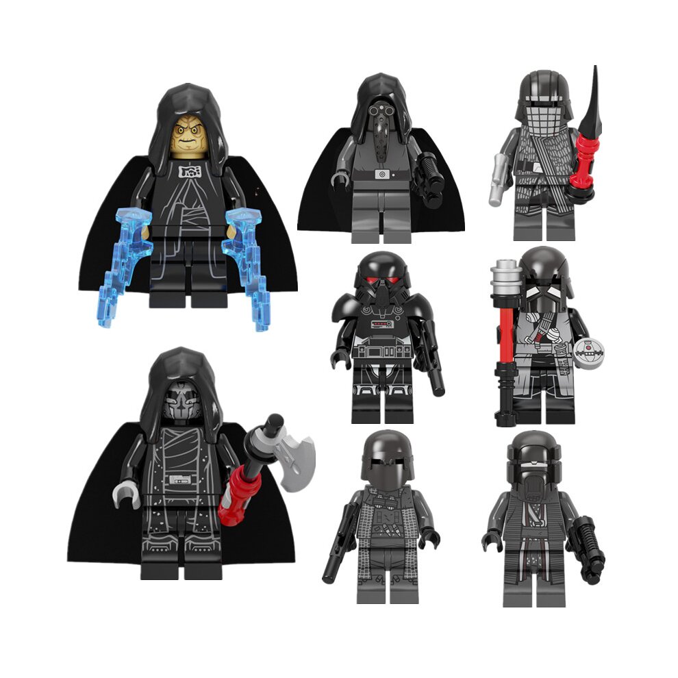 Star Wars Minifigure Fit Lego Dark Stormtroopers Emperor Palpatine Darth Sidious from Death Star Final Duel Set includes Force Lightning Weapons and Red Lightsaber Building Block Kit  Collection Mini Action Figures Playset Party Toys Gift for Fans Kid