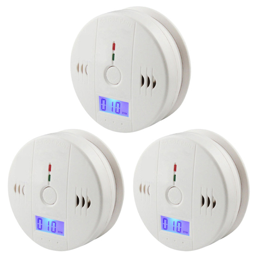 Carbon Monoxide Detector Portable Co Alarm Battery Operated with Digital LCD Display Flashing Warning Home Office Garage School Hotel Commercial Indoor Outdoor Use