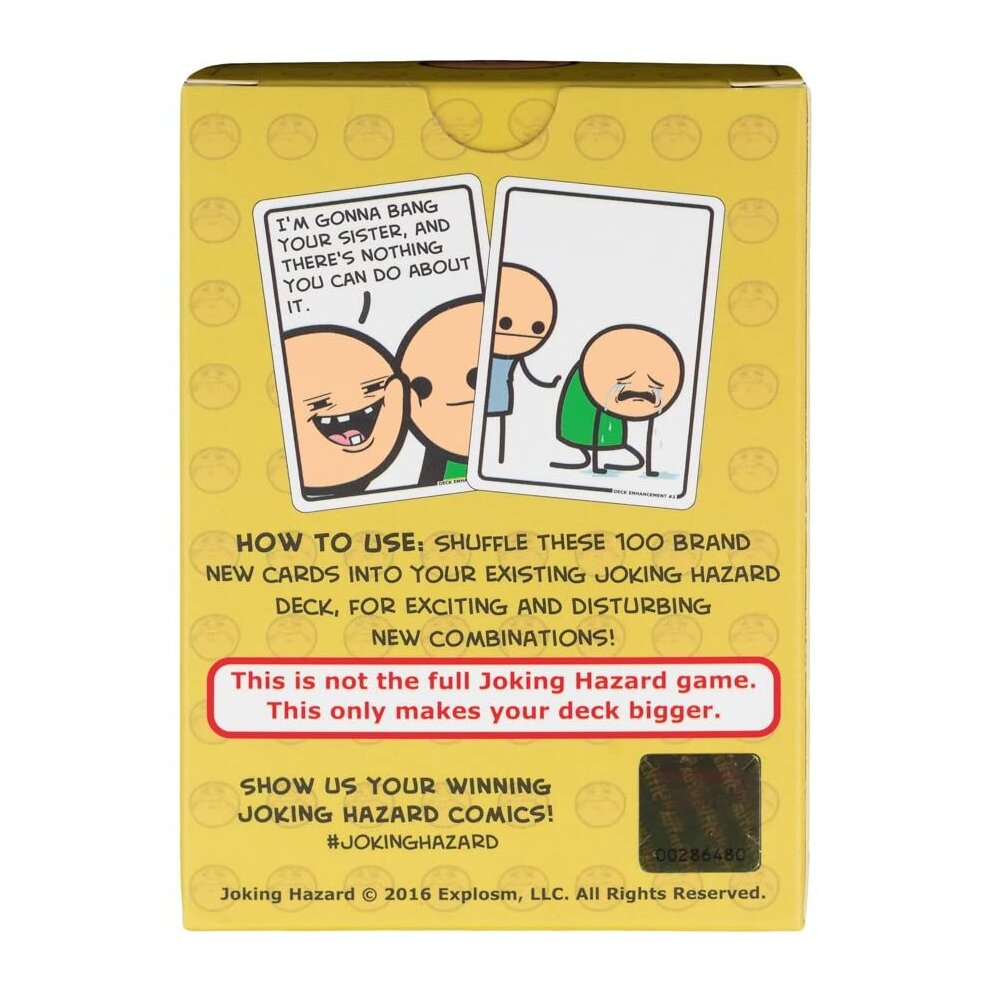Card Game Joking Hazard Deck Enhancement Expansion Party Games Board Games Best Gift Stocking Filler Present for Adults Teens Age 17+