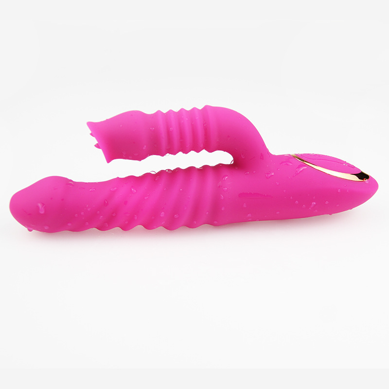Clitoral Licking G Spot Vibrator Clitoral Tapping Rabbit Vibrator for Clit G Spot Stimulation Stimulator with 7 Modes Rechargeable Realistic Dildo Vibrator Adult Sex Toys with Heating for Women and Couple