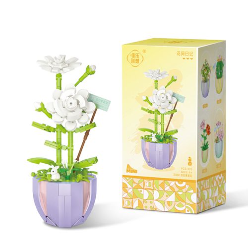 City Creative Blocks Plant Desktop Decoration Building Blocks MOC Model Classic Bricks Girls Toys Birthday Gifts