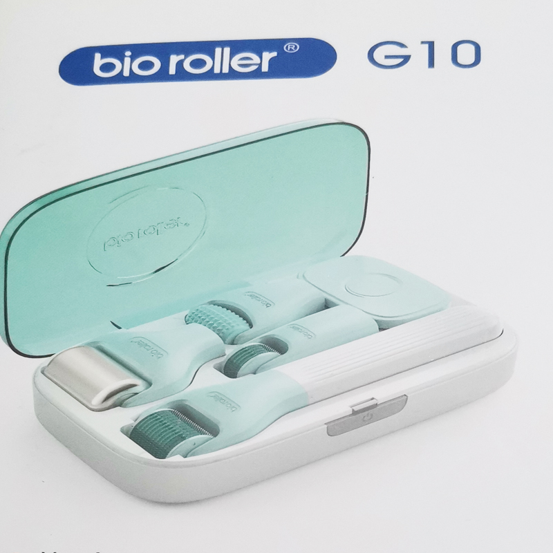 Bio Derma Roller G10 Microneedle Face Beard Roller Microneedling Skincare Machine Beauty Device Tools for Hair Growth