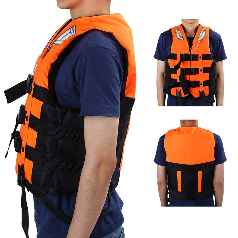 (Orange S) Life Jacket Adult Kids Unisex Life Vest Neoprene Lifejackets Buoyancy Aids Comfortable Adjustable for Motorboat Boating Kayaking Floatation Device Diving Swimming Fishing  Surfing Outdoor WaterSports