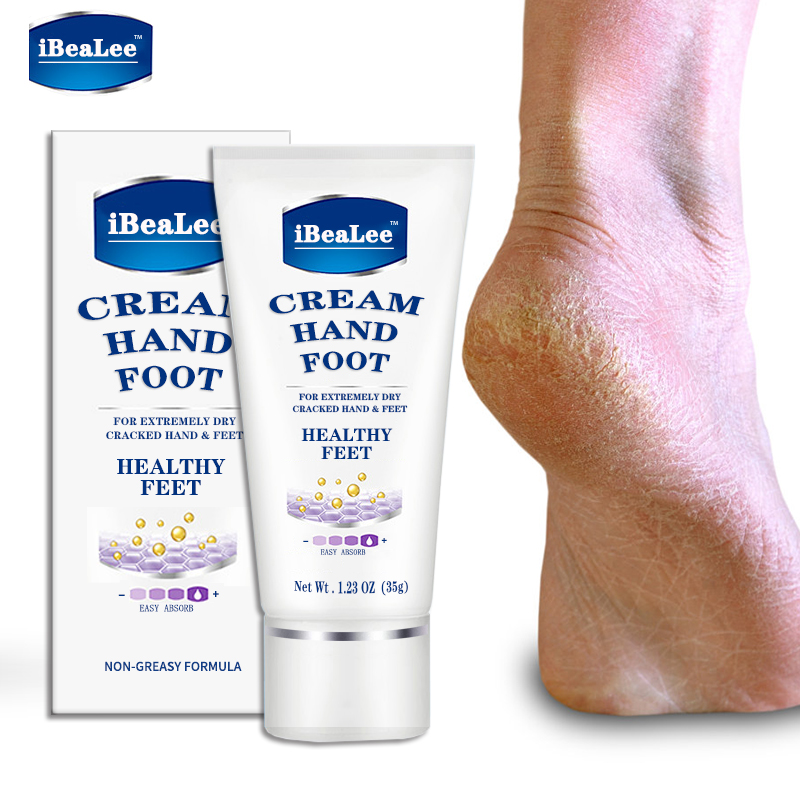 iBeaLee Anti Crack Foot Cream Repair Cream Repair Heel Cracked Dry Calluses Dead Skin Feet Peel Mask Herbal Hand Peeling Removal Feet Care 35ml