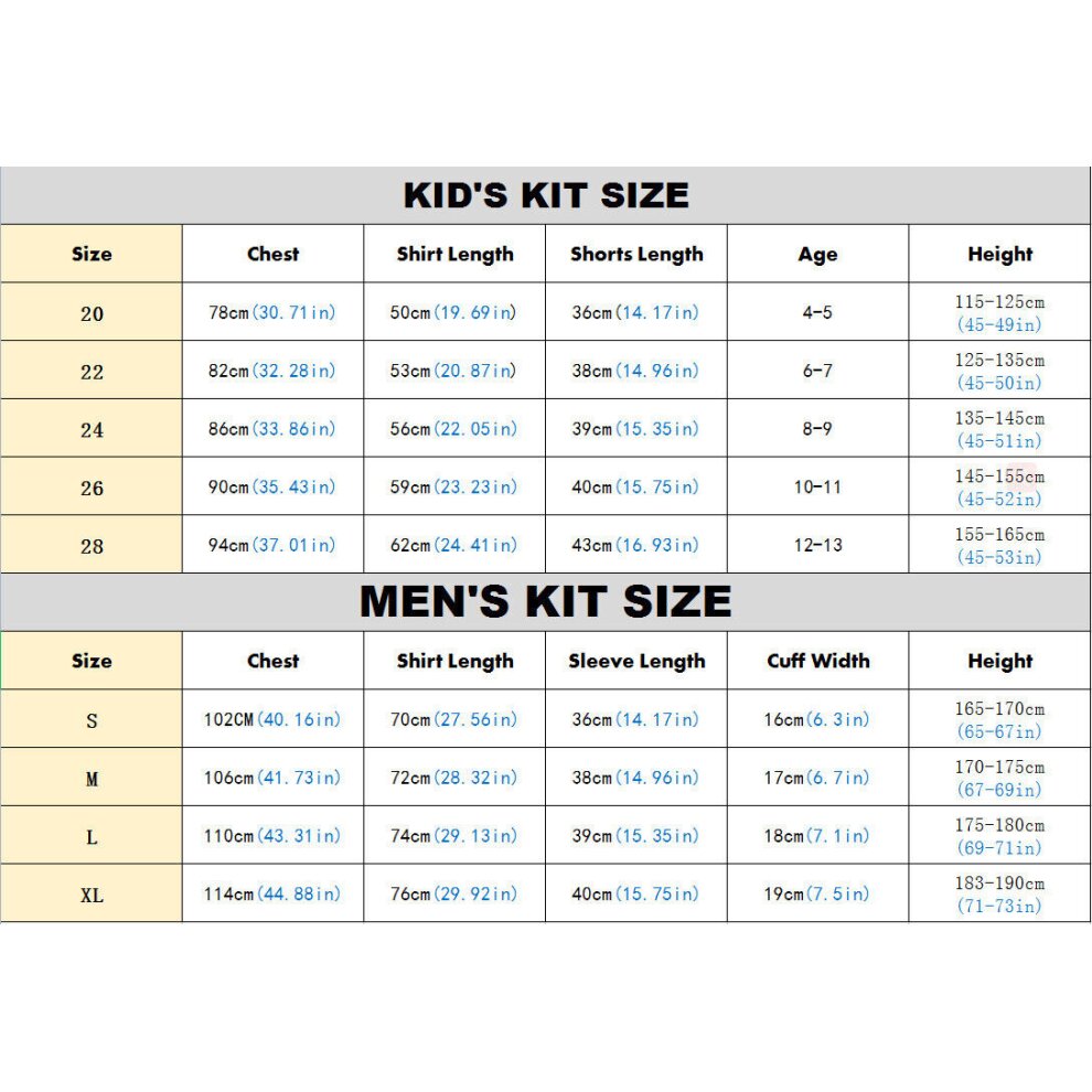 (20(4~5 Years)) Man United Teens Kids Ronaldo Football Kit Strip Sport Training Jersey Set