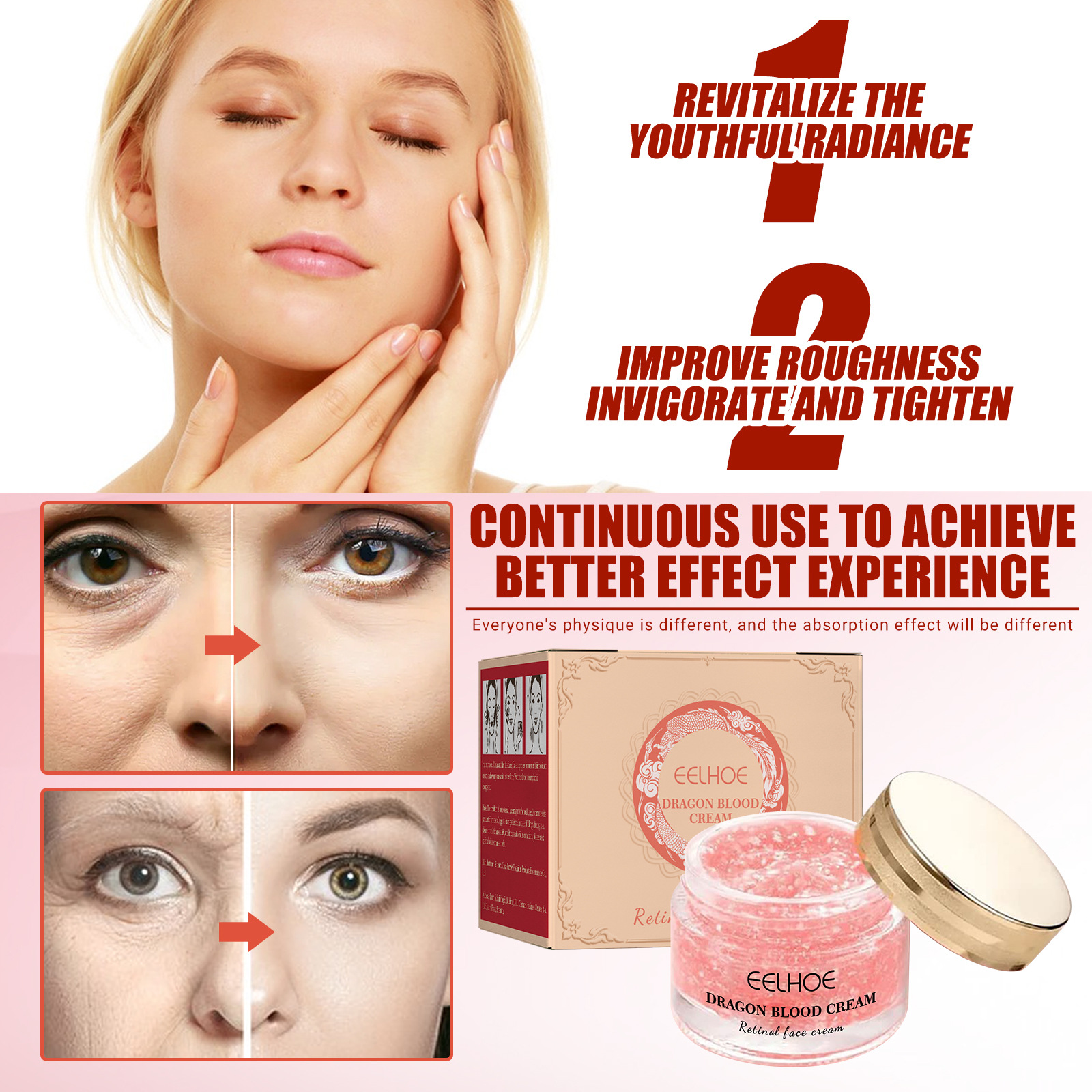 Anti-aging Retinol Face Cream  Moisturizer  Anti-Wrinkles Dark Spots Removal Firming Lifting Tightening Nourish