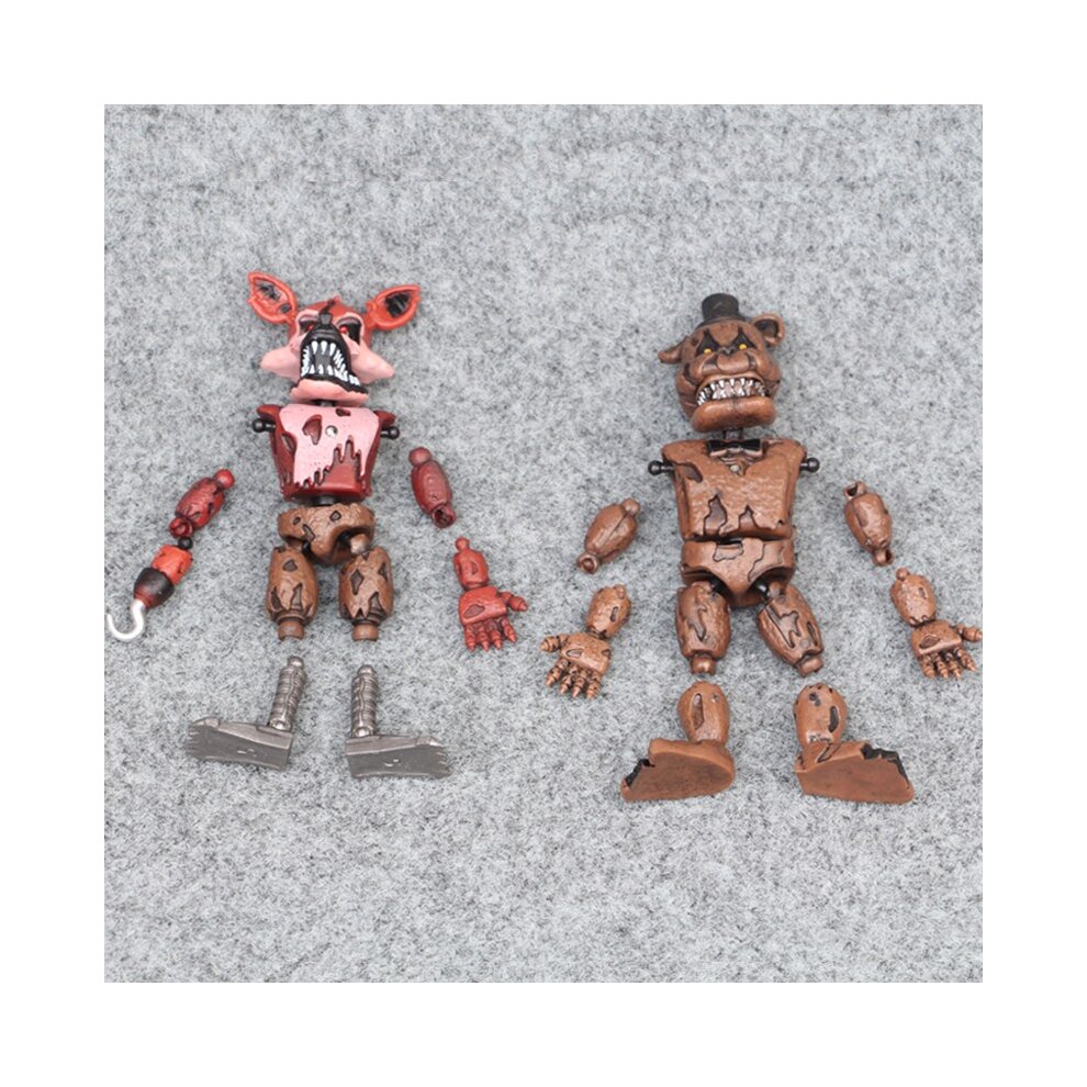 FNAF Five Nights At Freddys PVC Action Figures Toys Night Bear Figures Toy Sets Kids Toys Birthday Gift